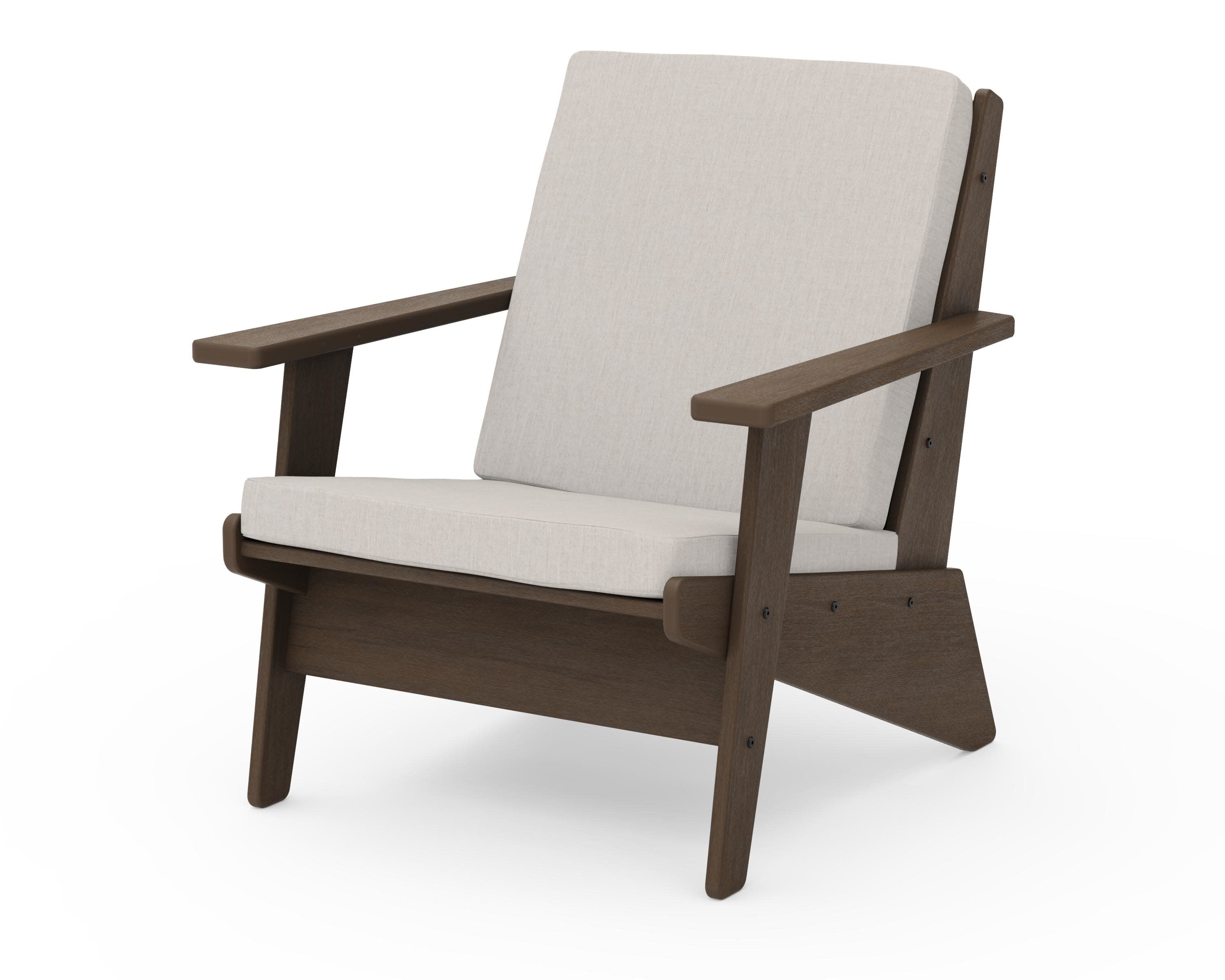 Riviera Modern Lounge Chair in Kona / Cast Ash