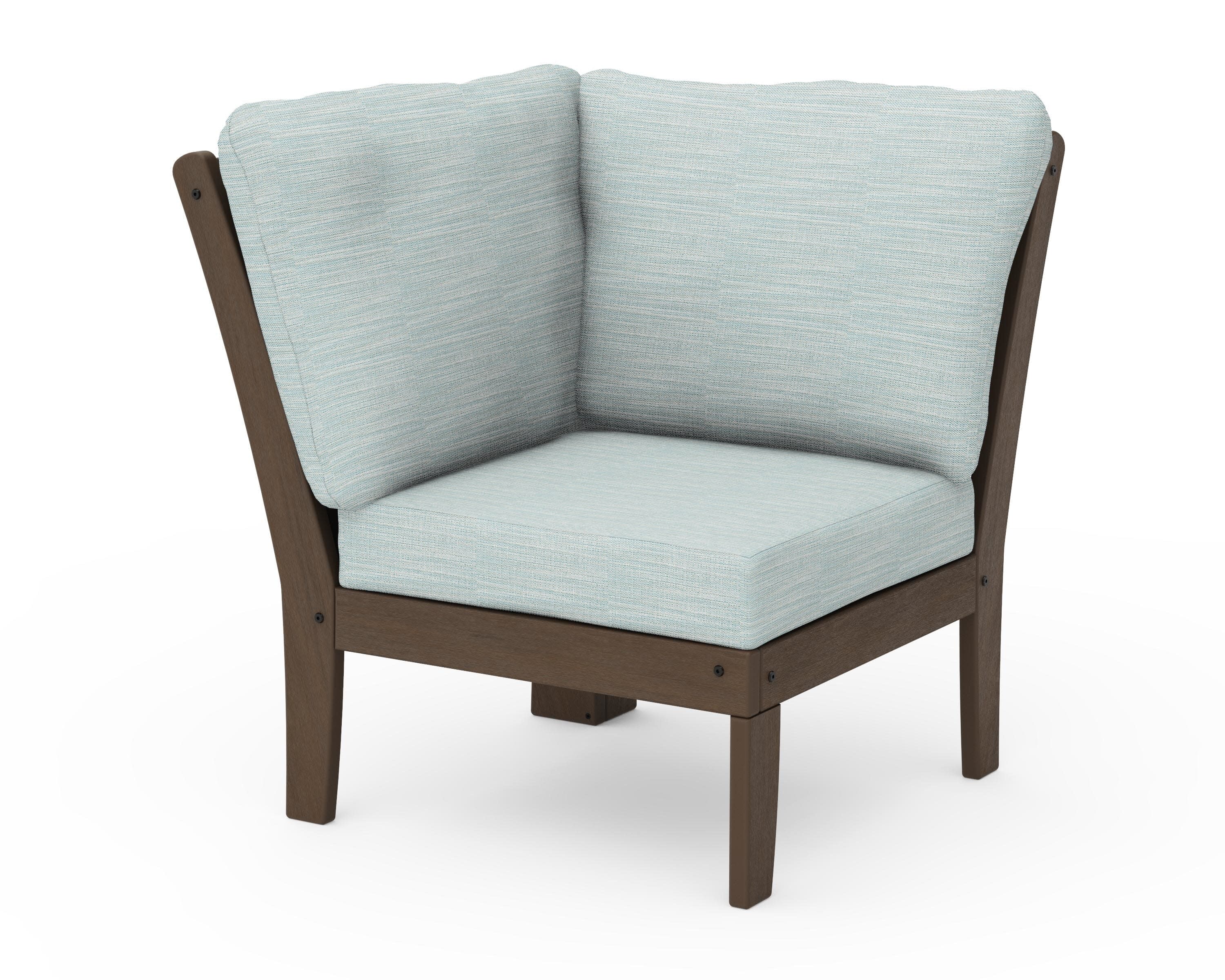 Braxton Modular Corner Chair in Kona / Soothe Mist
