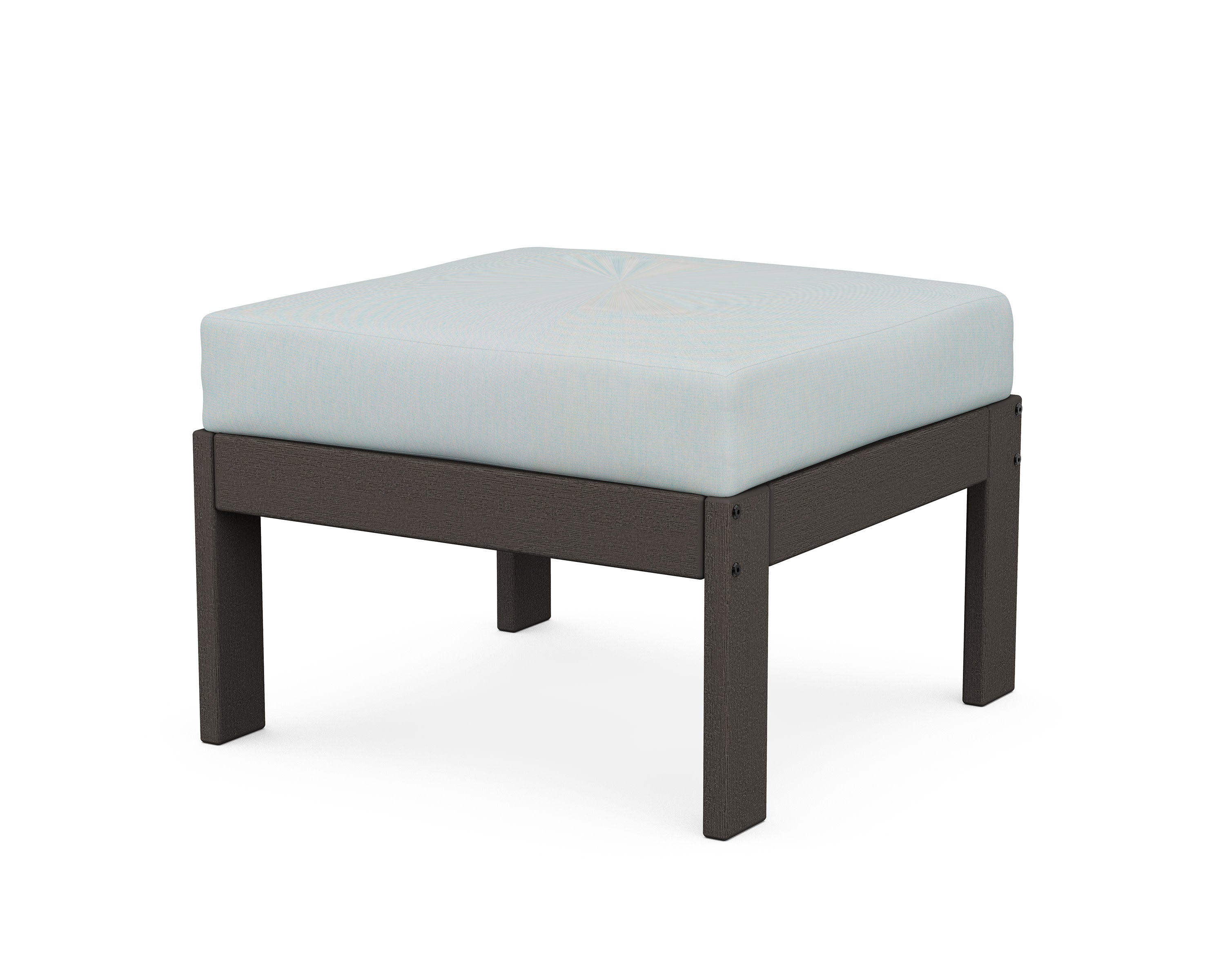 Vineyard Modular Ottoman in Vintage Coffee / Spa