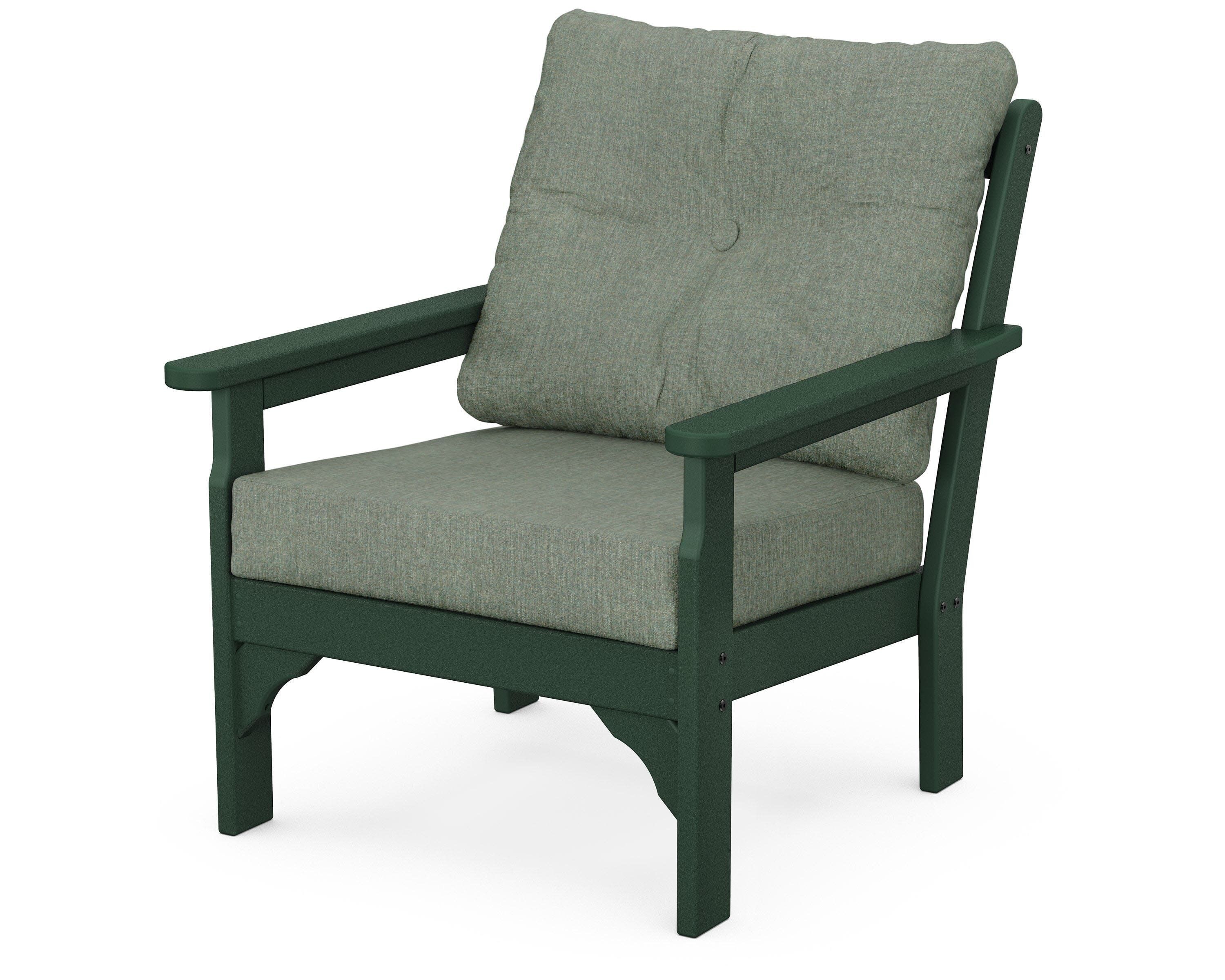 Vineyard Deep Seating Chair in Green / Cast Sage