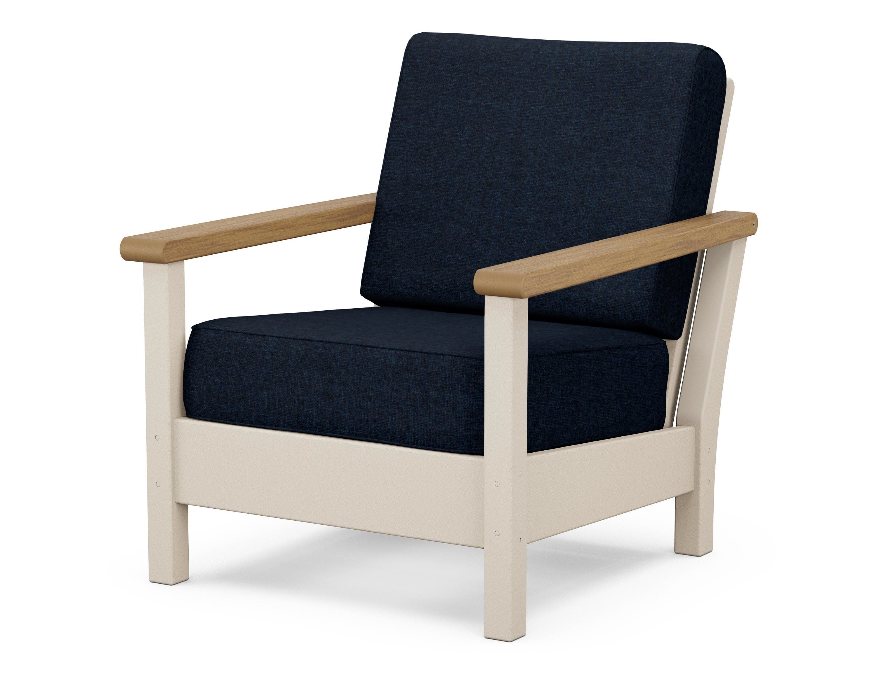 Harbour Deep Seating Chair in Sand / Natural / Marine Indigo