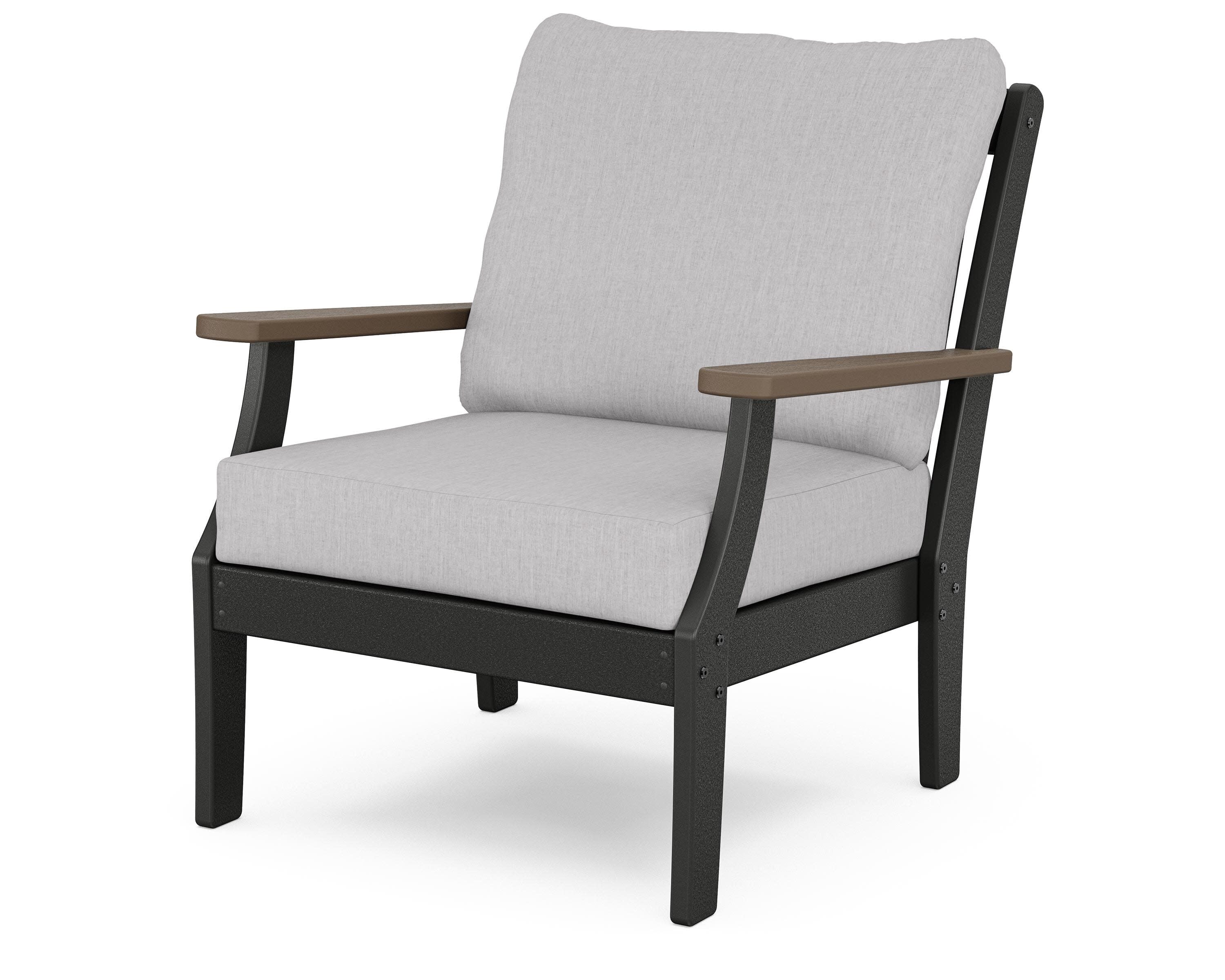 Braxton Deep Seating Chair in Black / Kona / Granite