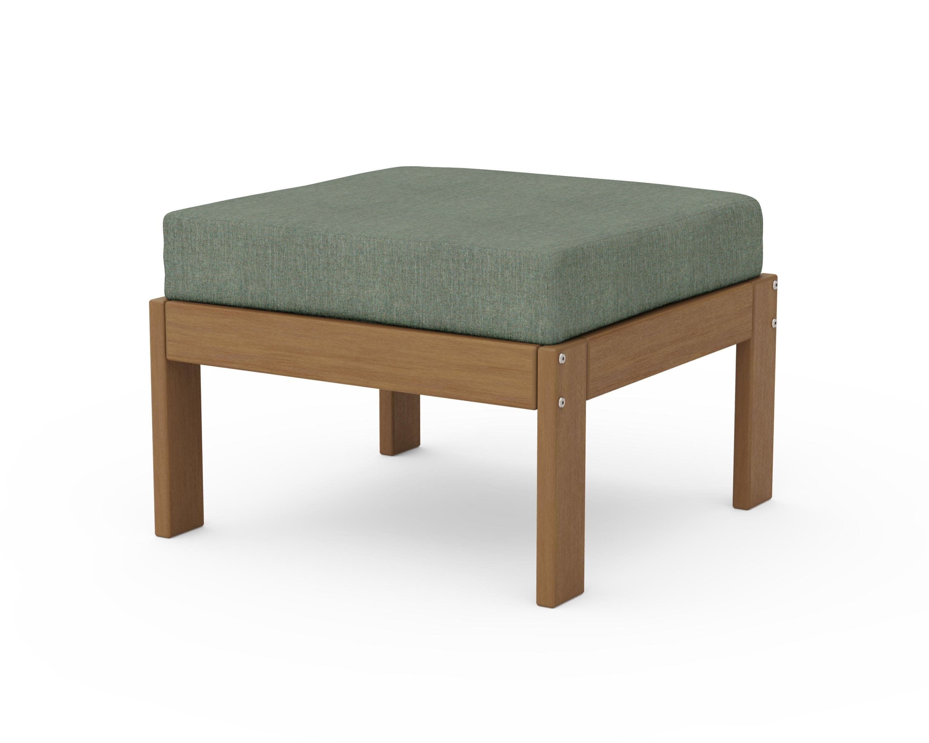 Vineyard Modular Ottoman in Natural / Cast Sage