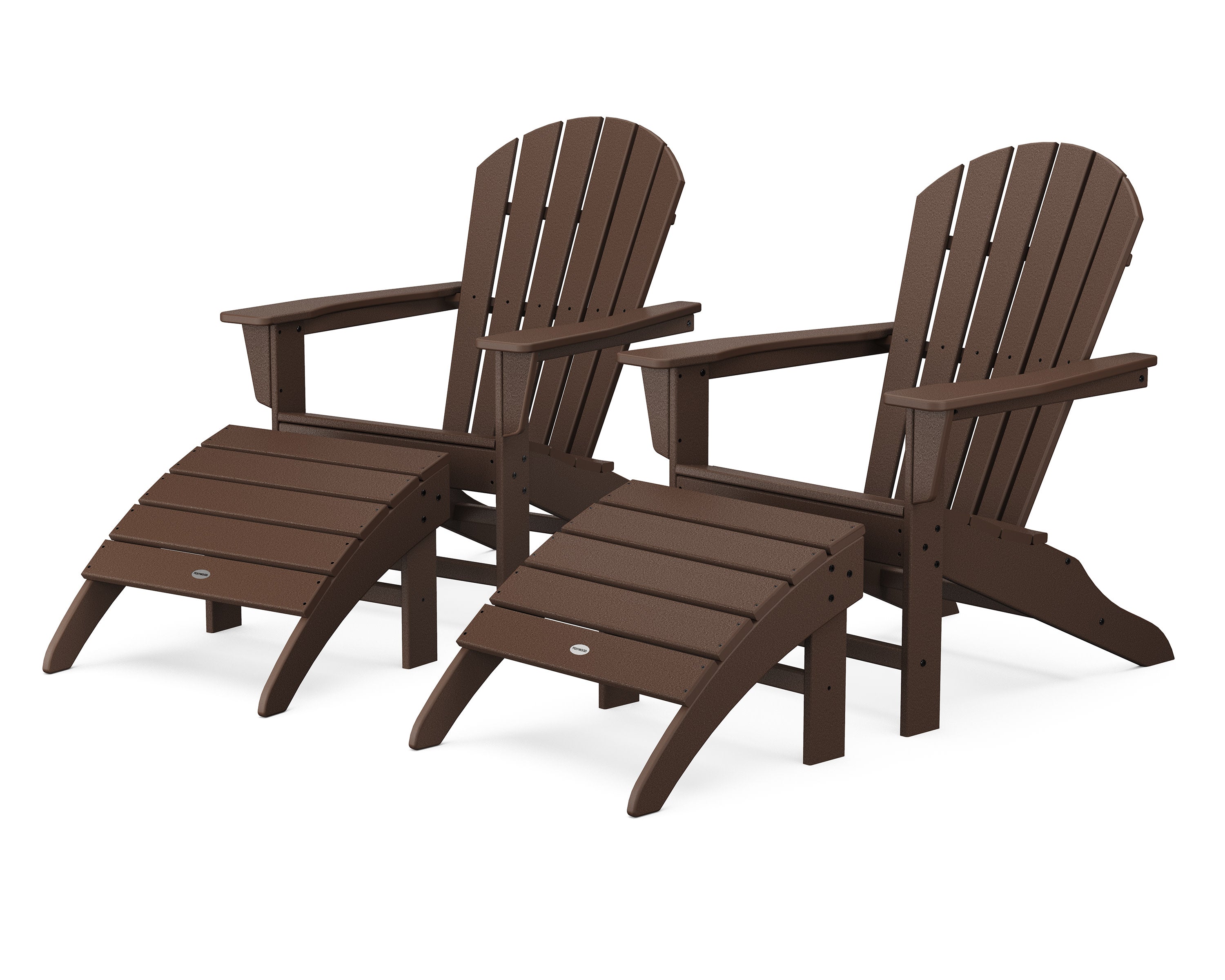 South Beach 4-Piece Adirondack Set in Mahogany