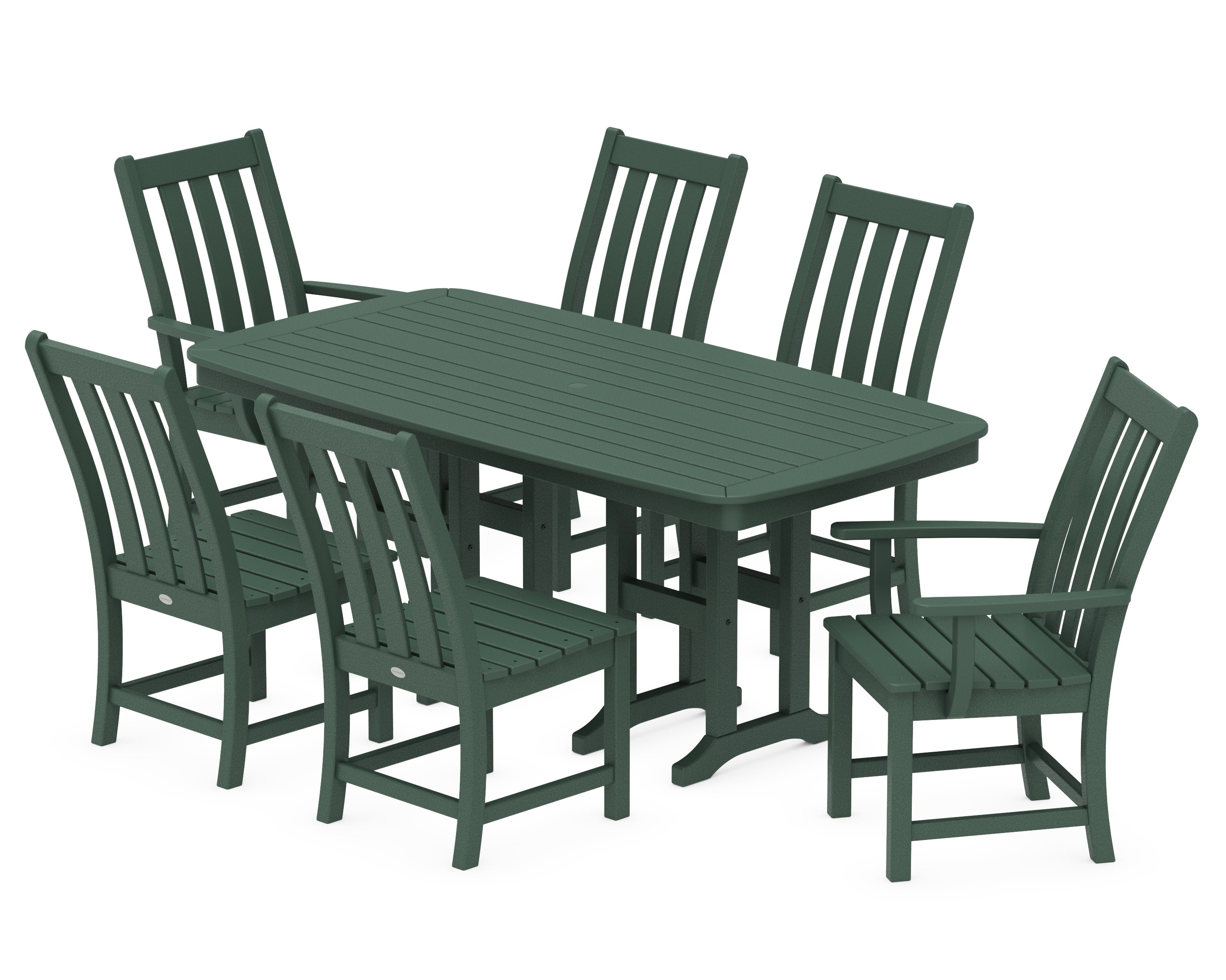 Vineyard 7-Piece Dining Set in Green