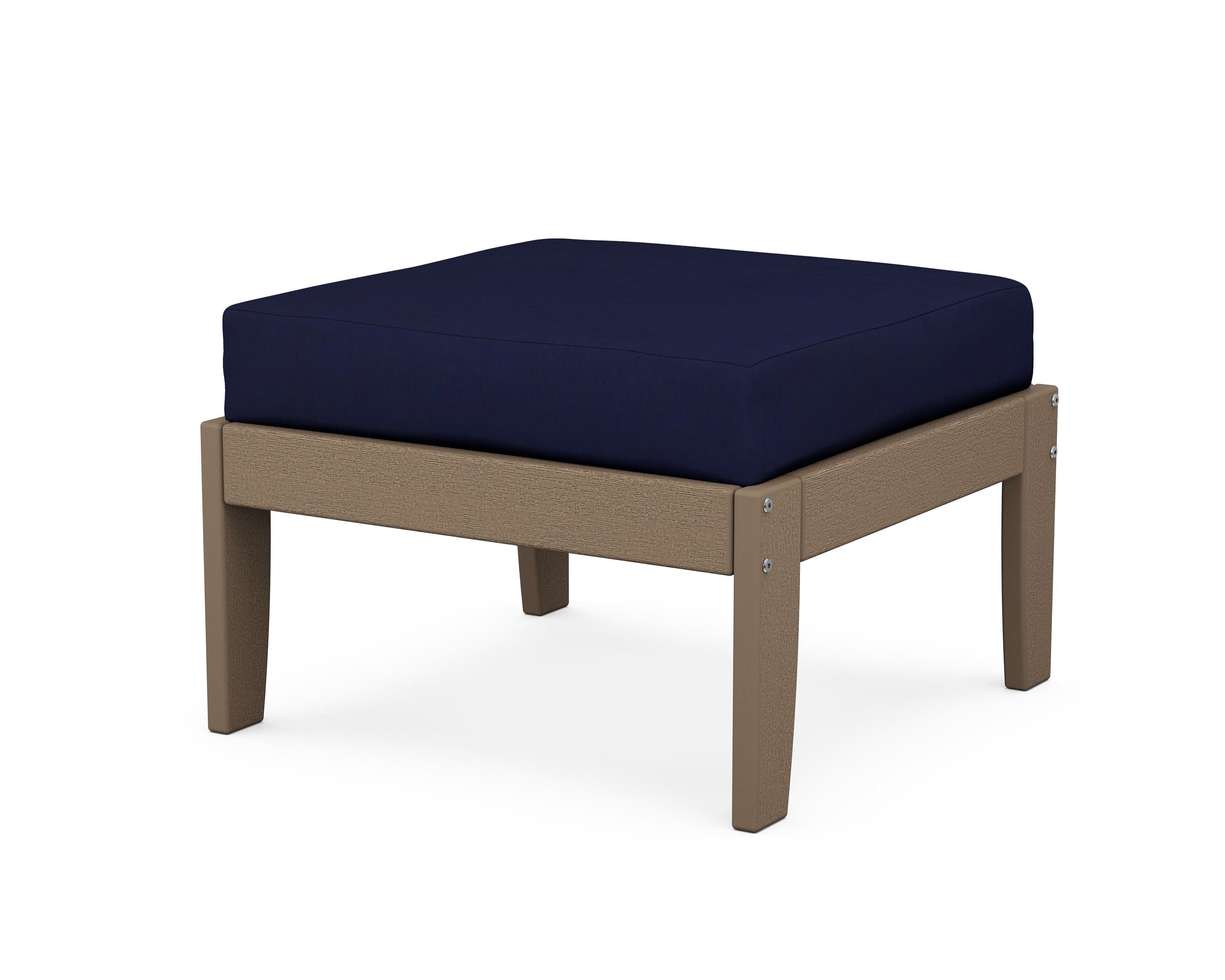 Modular Ottoman - Classic in Vintage Sahara / Navy