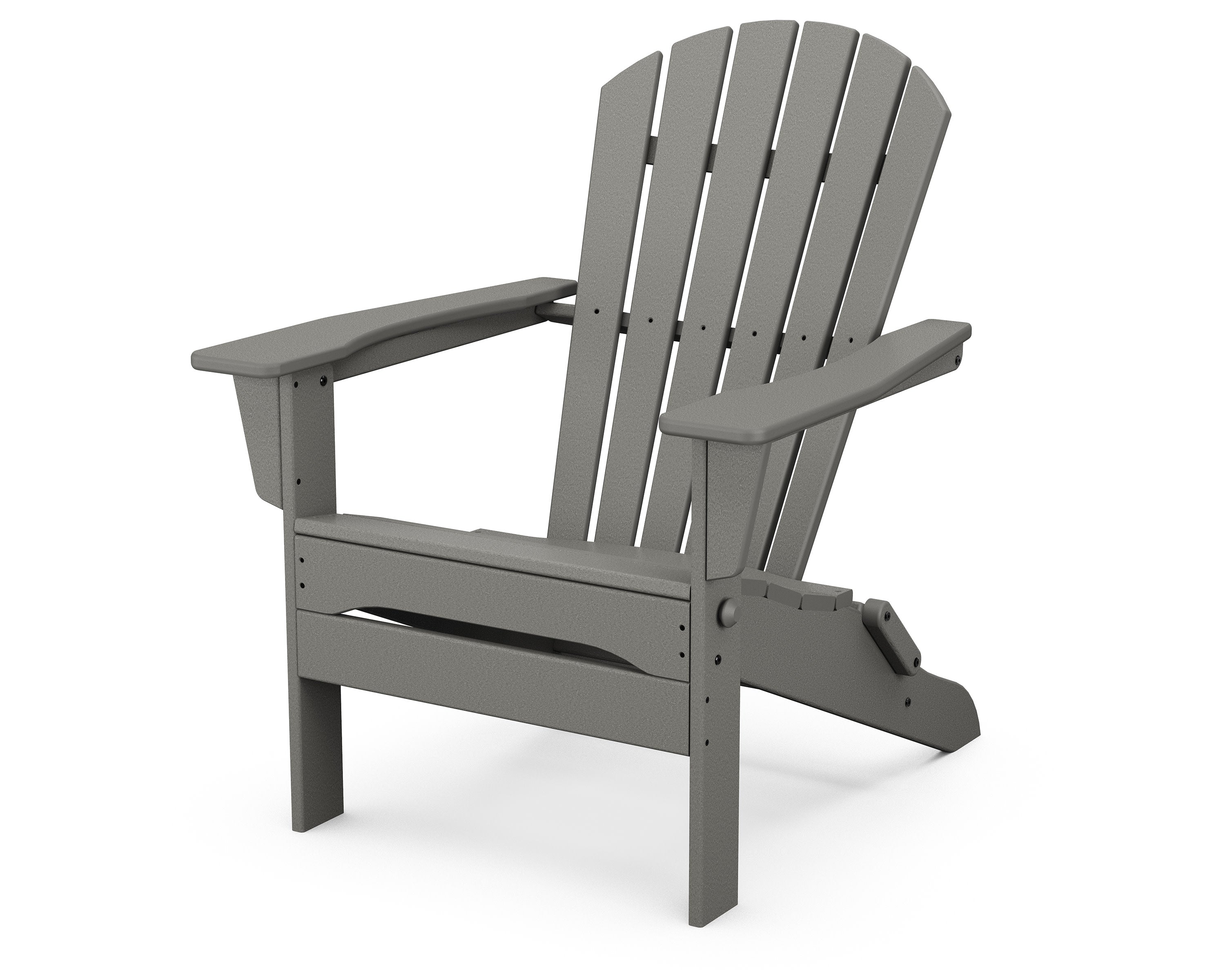 South Beach Folding Adirondack Chair in Slate Grey