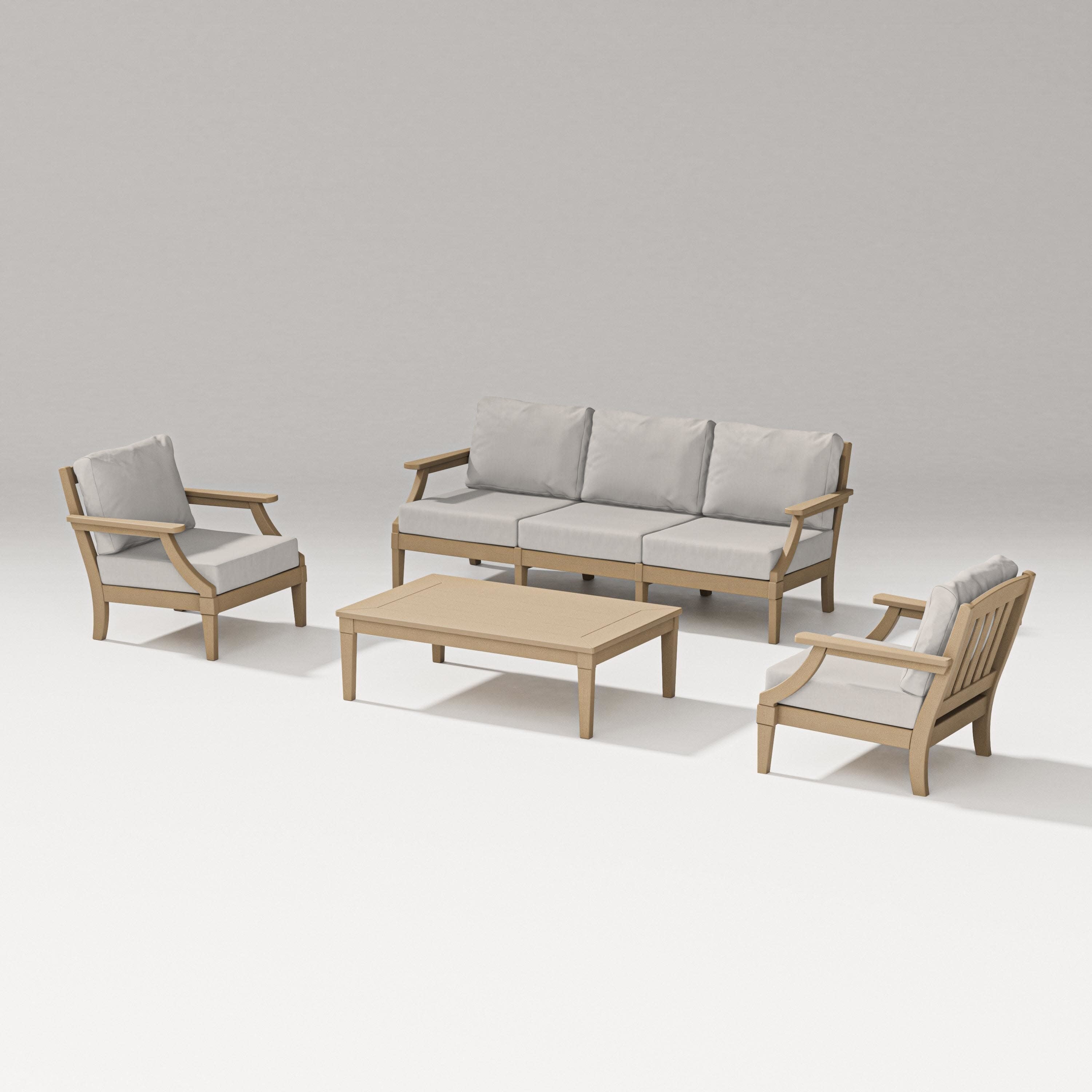 Estate 4-Piece Lounge Sofa Set in Vintage Sahara / Cast Ash