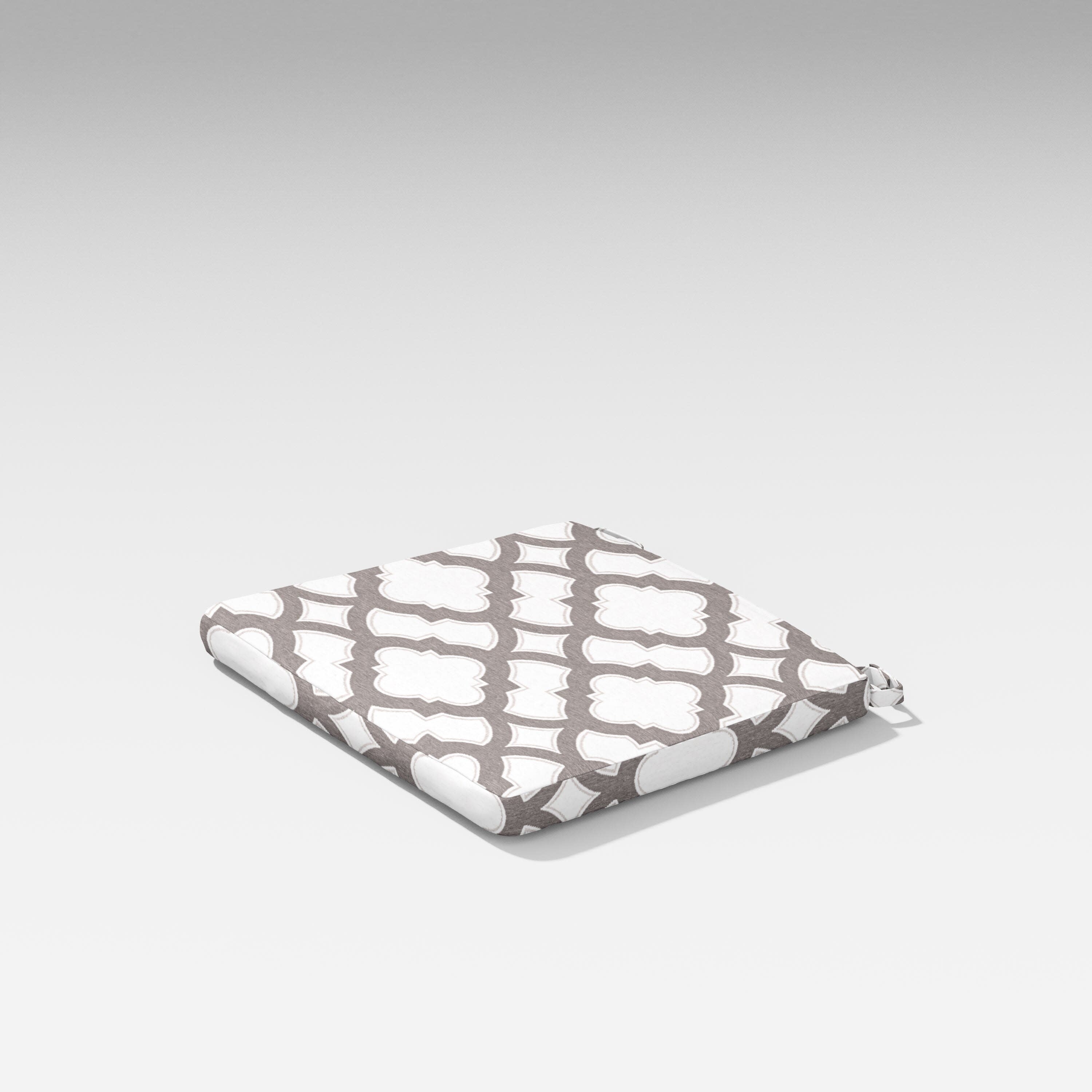 Latitude Dining Chair Cushion in Trellis Grey Mist