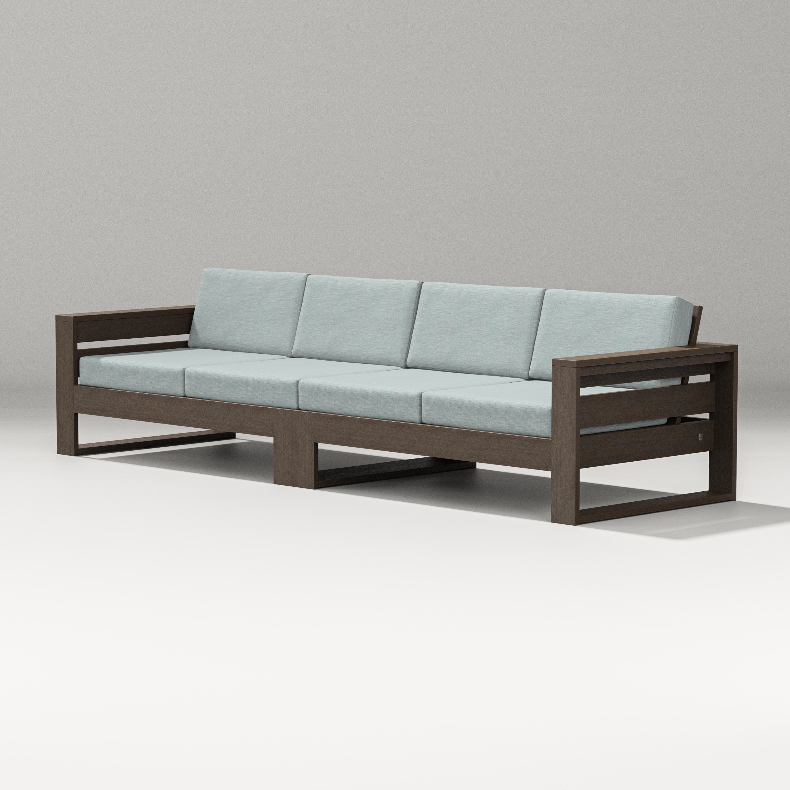 Latitude Straight Sectional in Kona / Soothe Mist