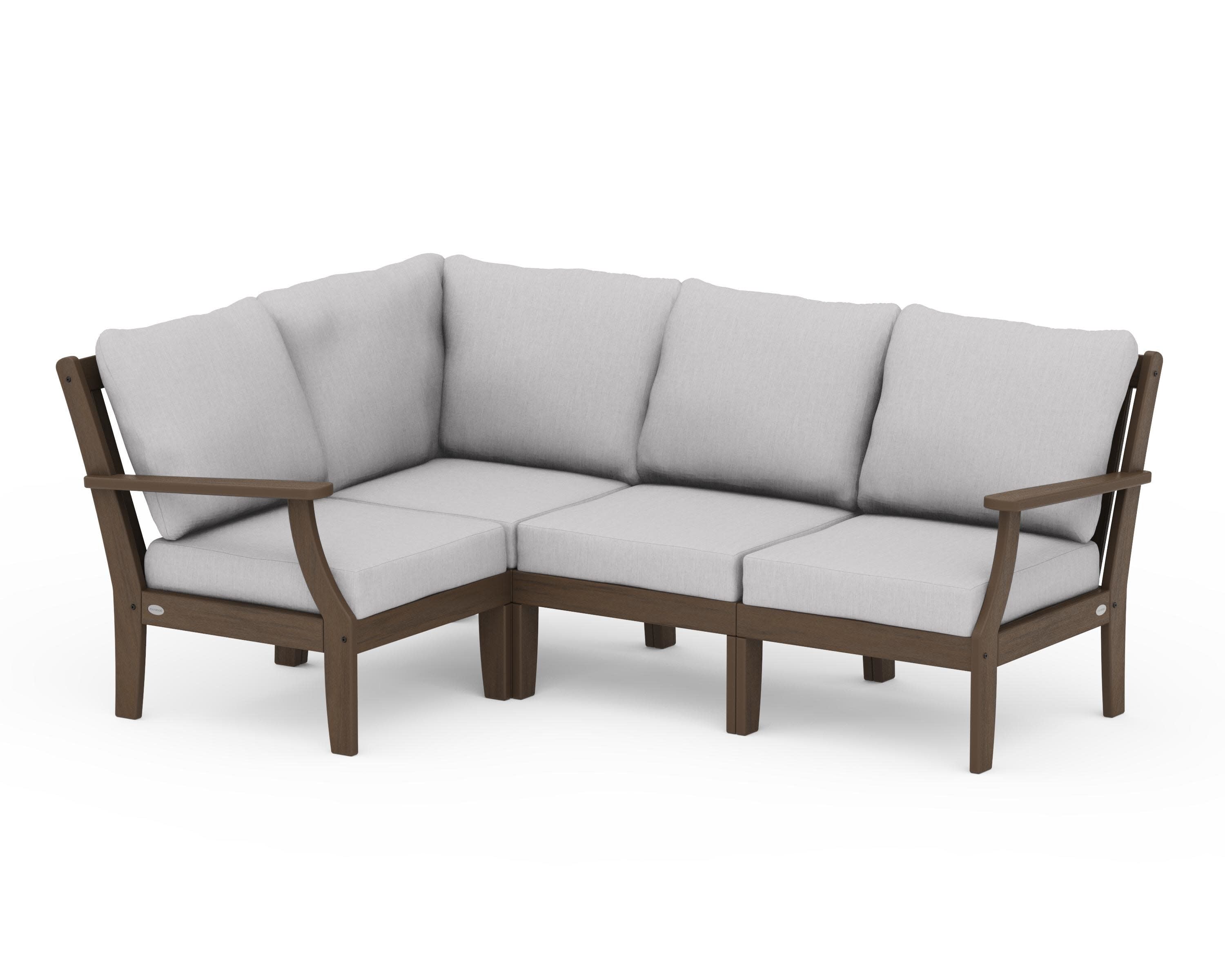 Braxton Modular 4-Piece Deep Seating Set in Kona / Granite