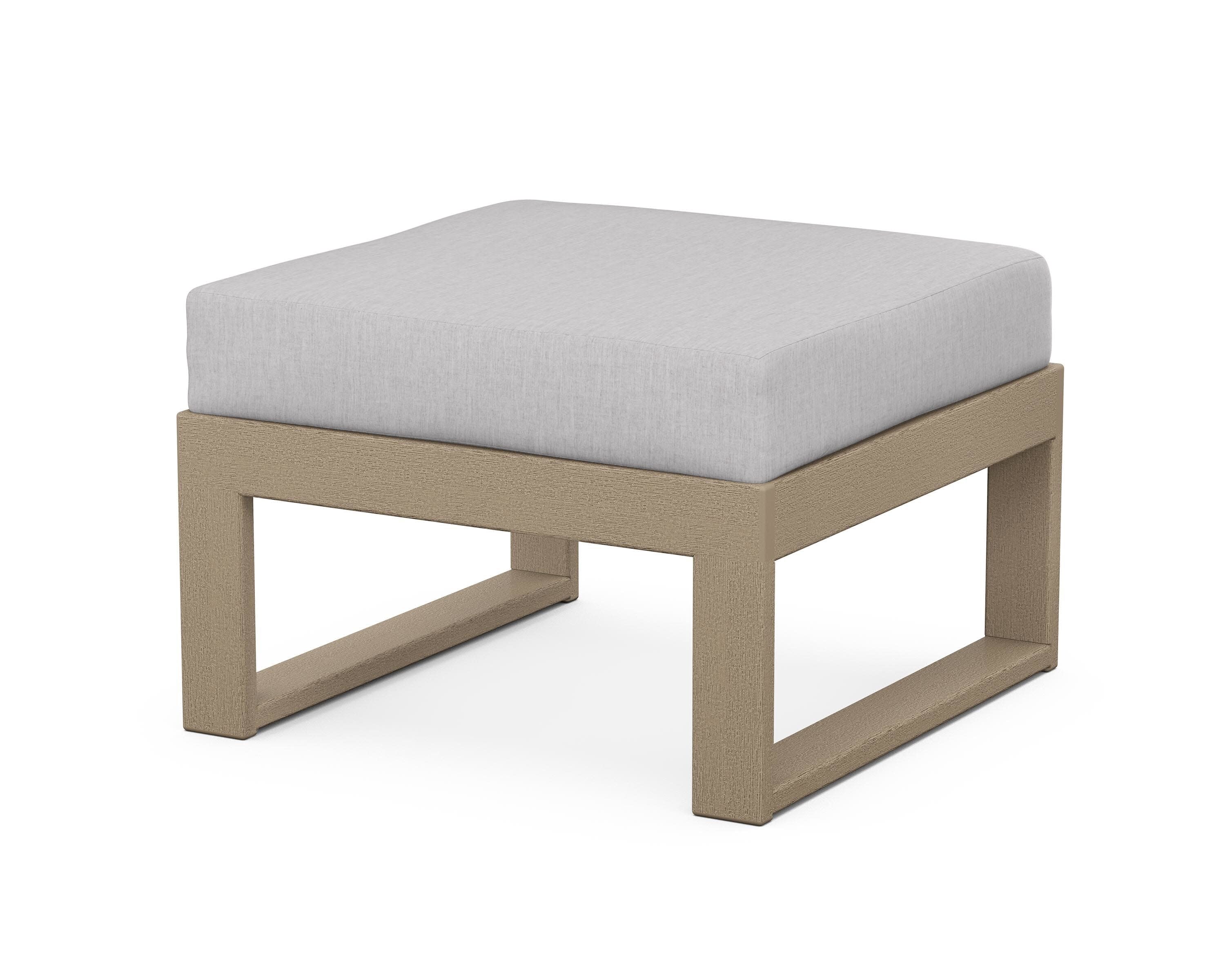 Modular Ottoman - Modern in Vintage Sahara / Granite