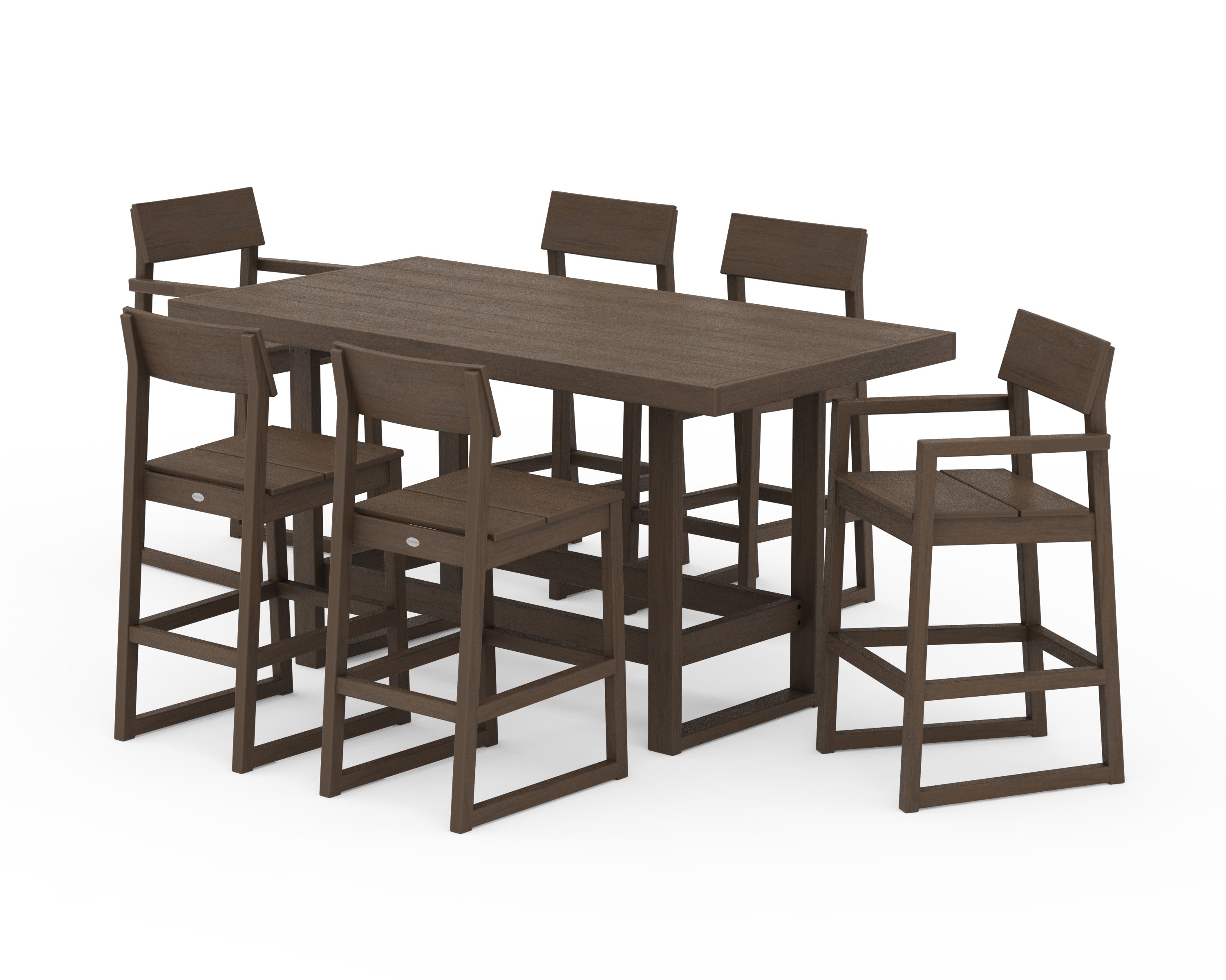 EDGE 7-Piece Bar Table Set in Kona