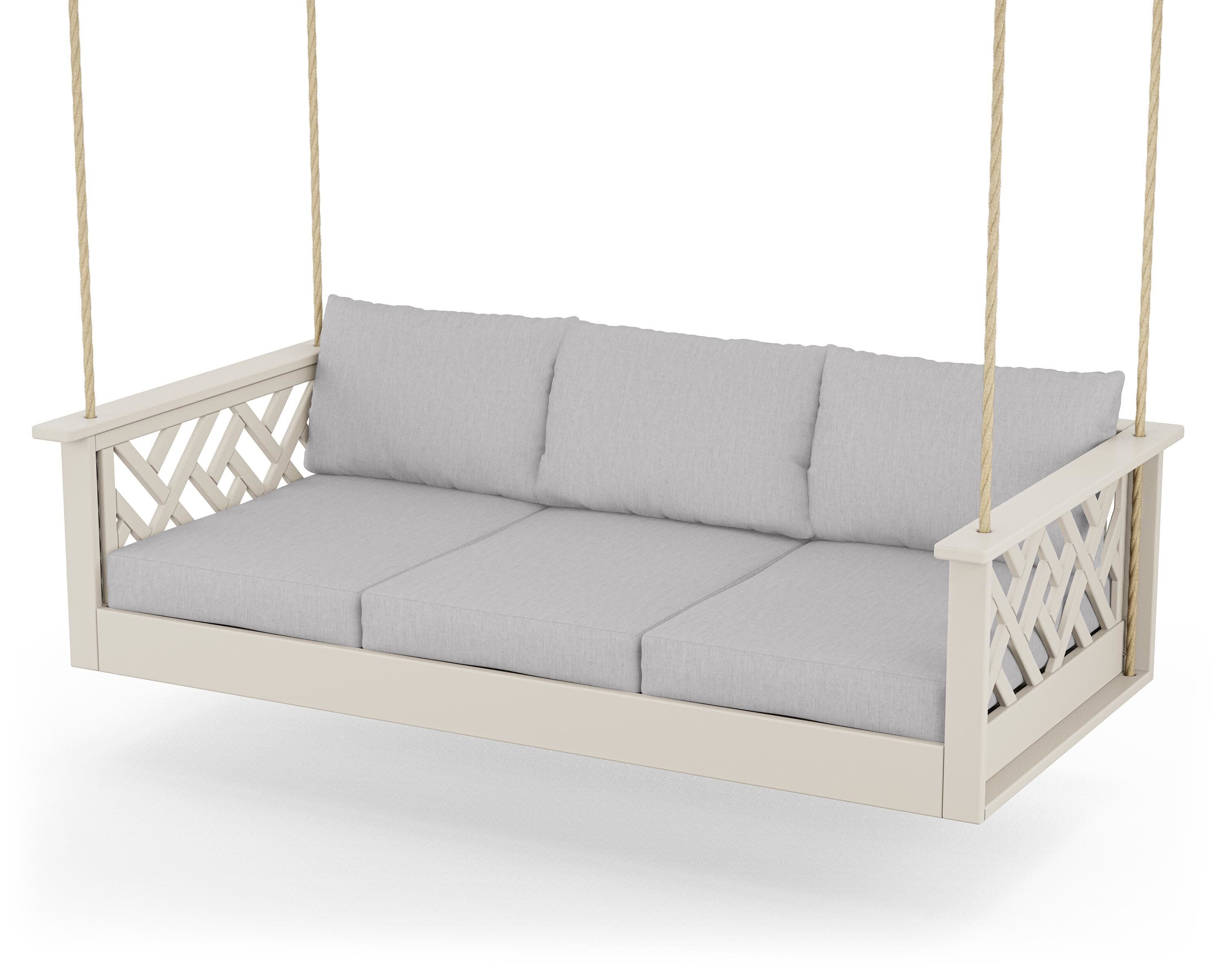Chippendale Daybed Swing in Sand / Granite