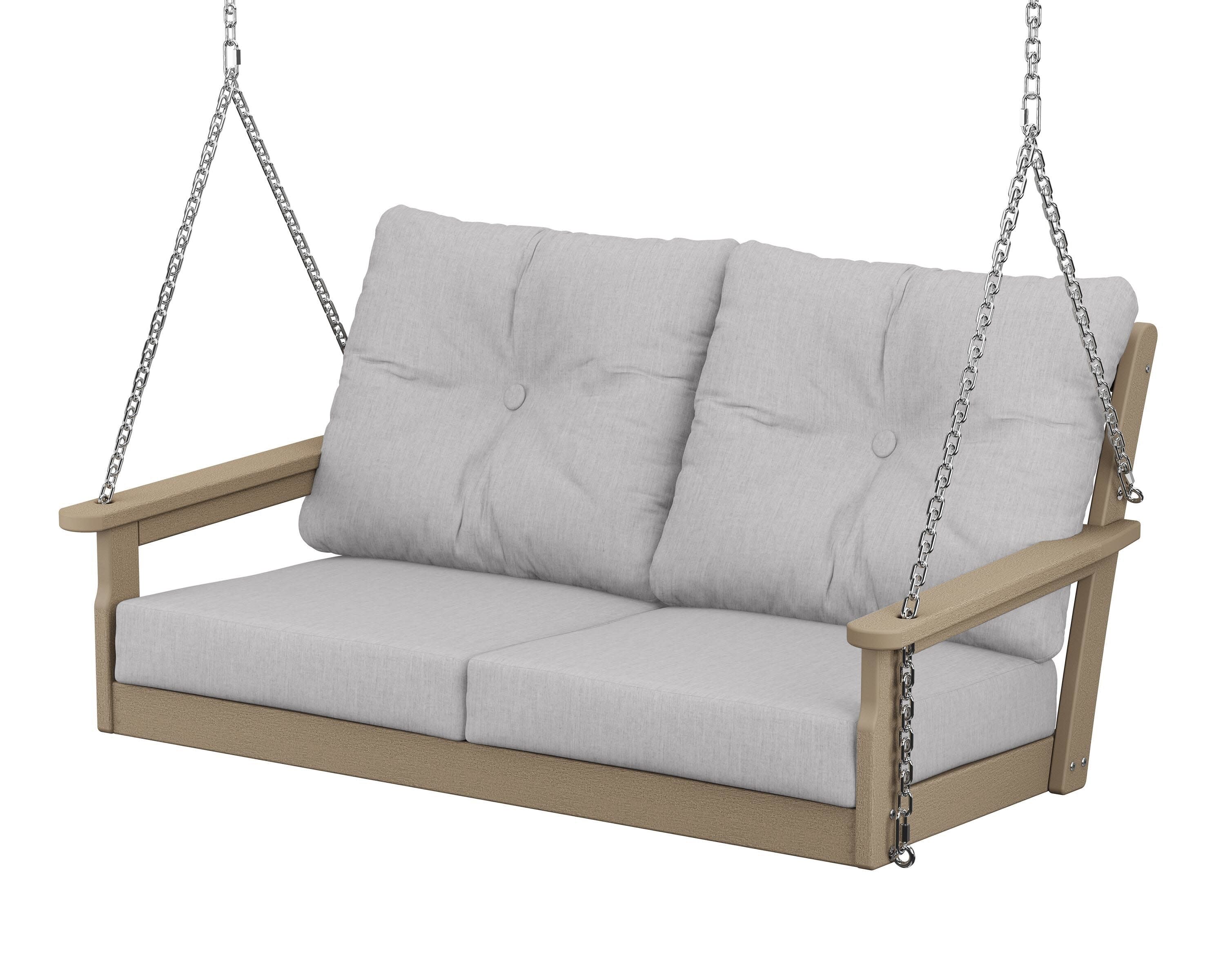 Vineyard Deep Seating Swing in Vintage Sahara / Granite