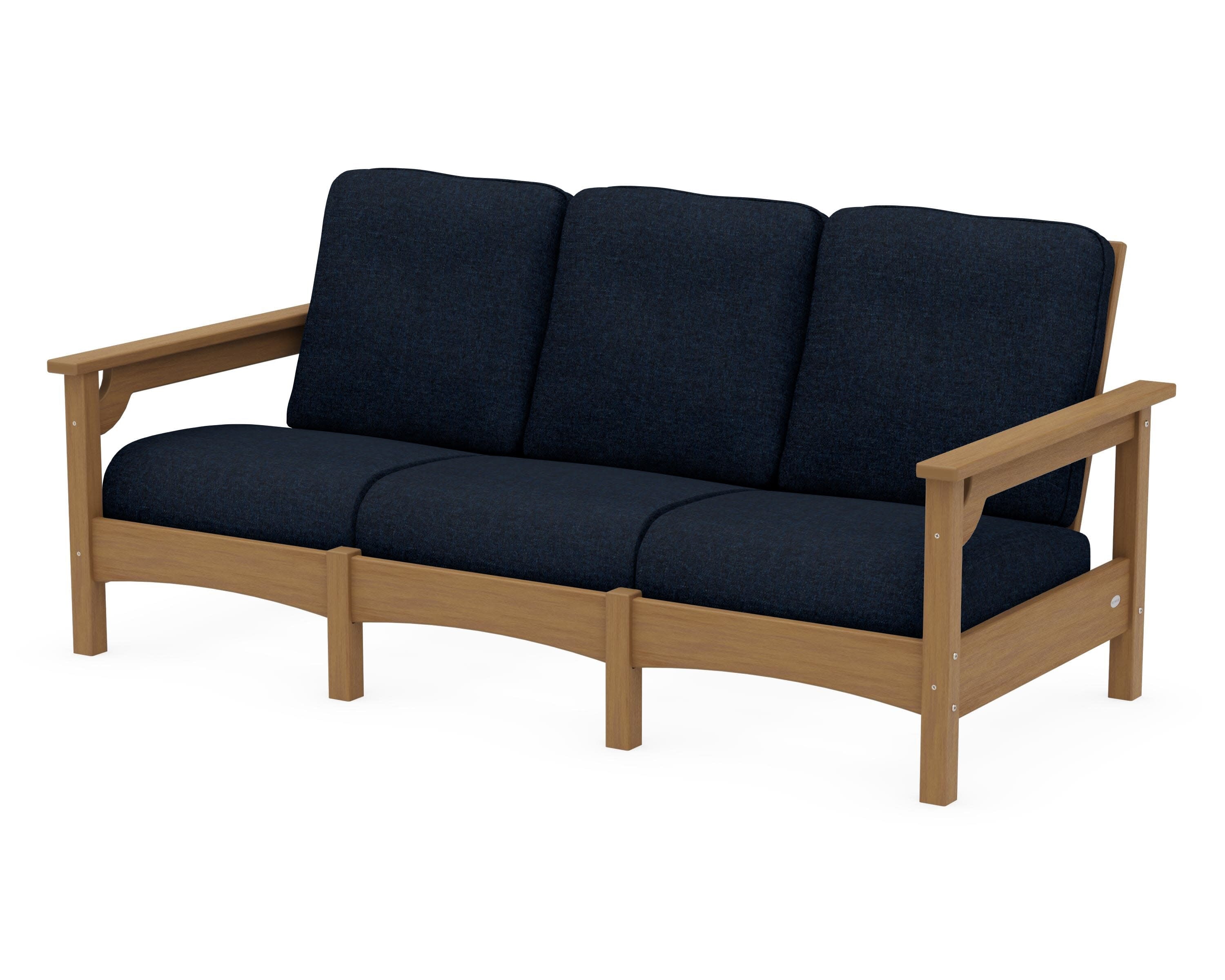 Club Sofa in Natural / Marine Indigo