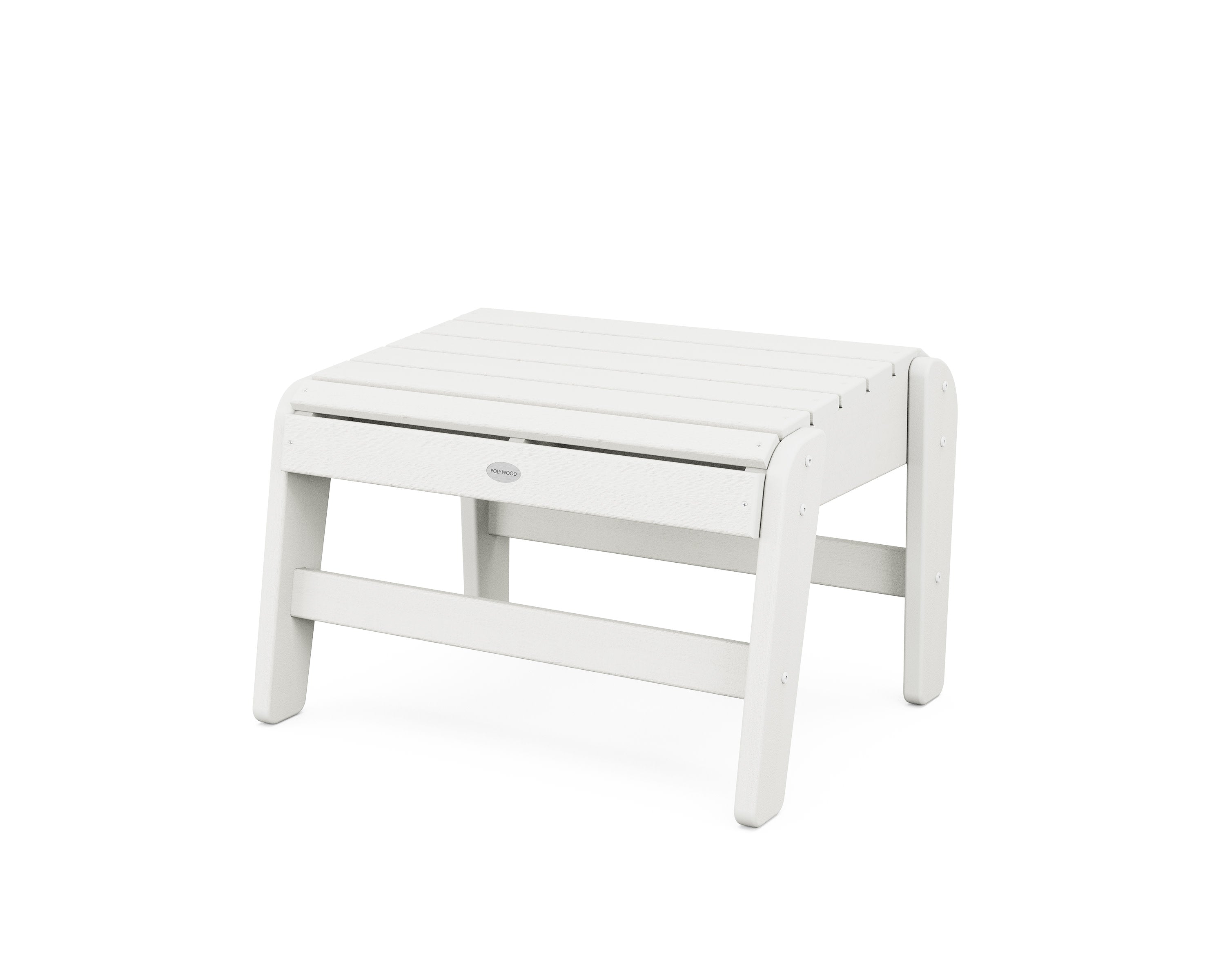 Grand Upright Adirondack Ottoman in Vintage White