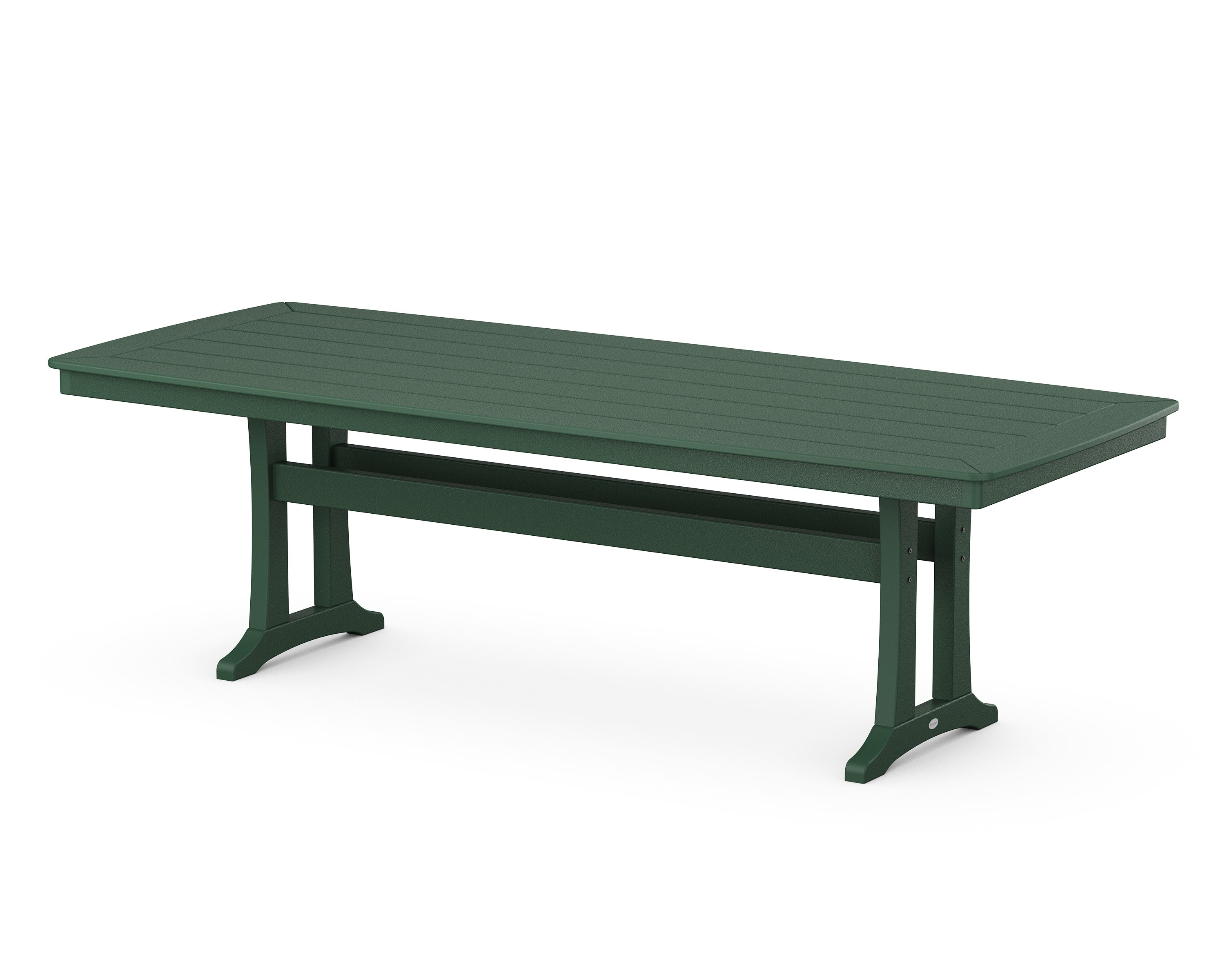 Nautical Trestle 39" x 97" Dining Table in Green