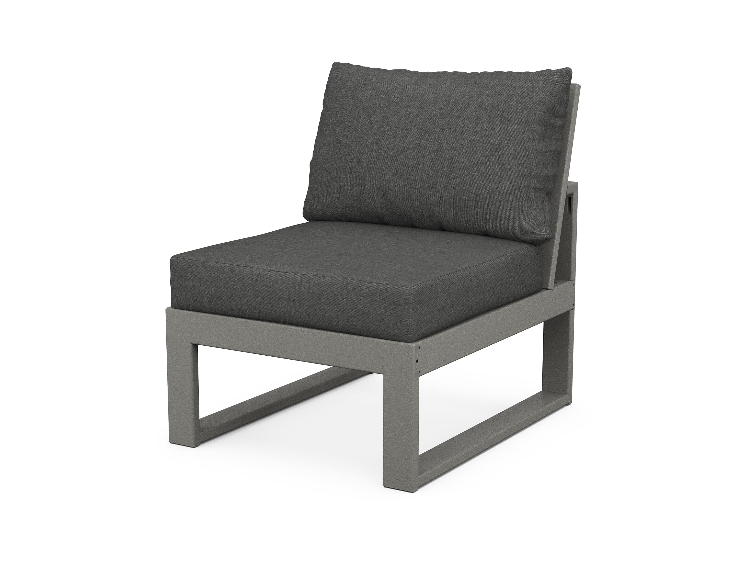 Modular Armless Chair in Slate Grey / Spectrum Carbon