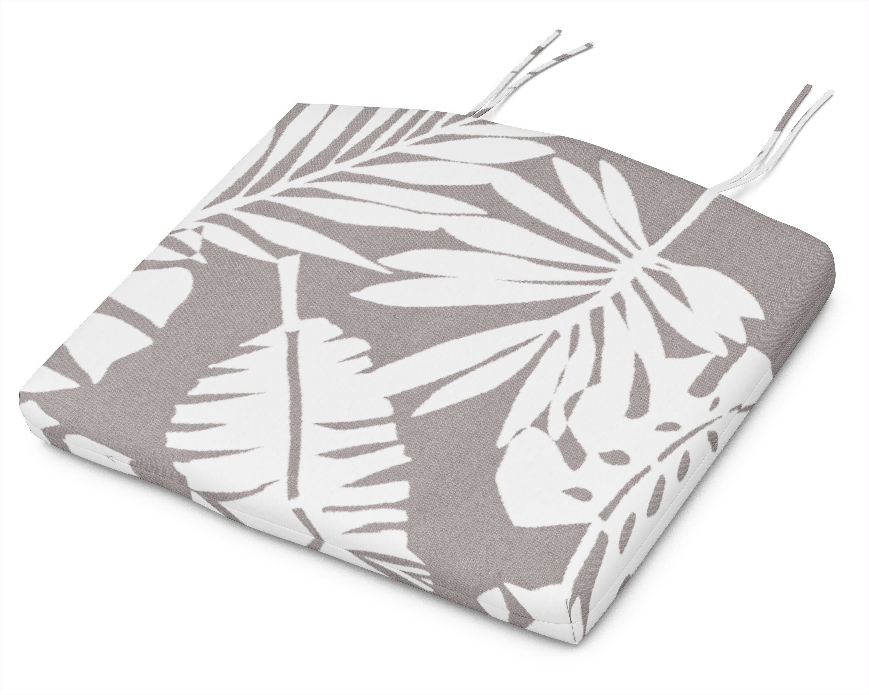 Standard Seat Cushion 18.5"D x 24"W x 2.5"H in Leaf Grey Mist