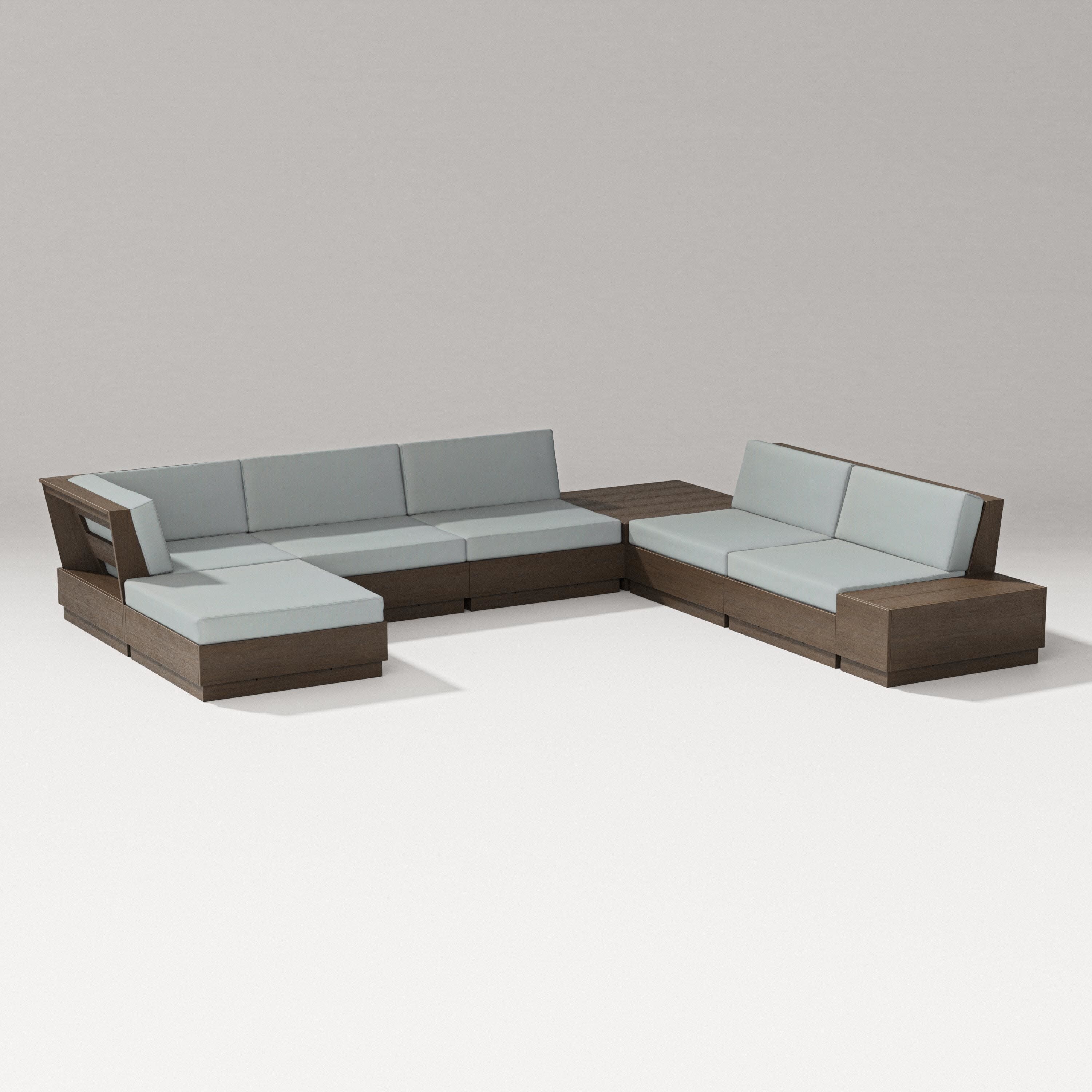 Elevate 8-Piece Corner Sectional in Kona / Spa