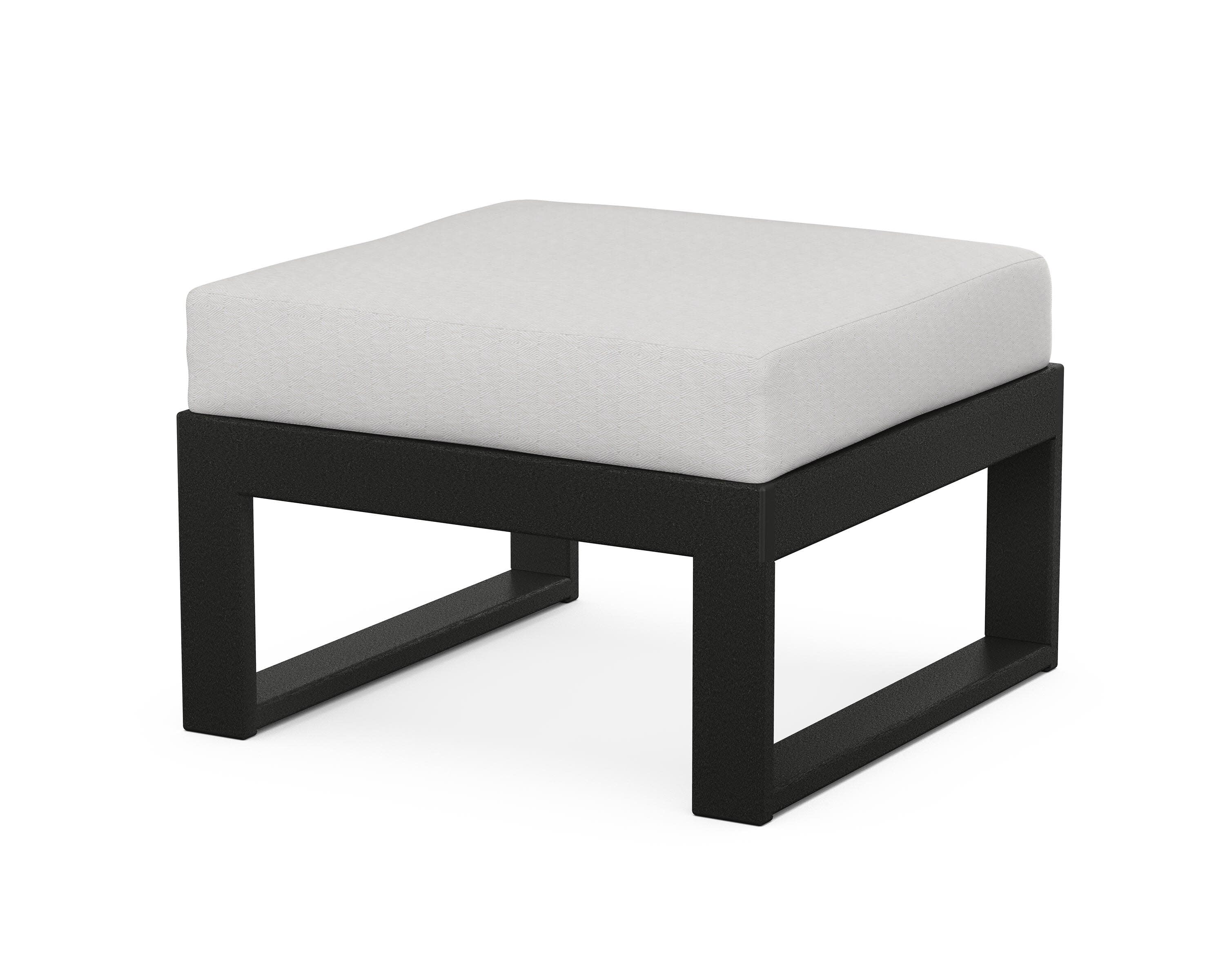 Modular Ottoman - Modern in Black / Diamond in the Rough