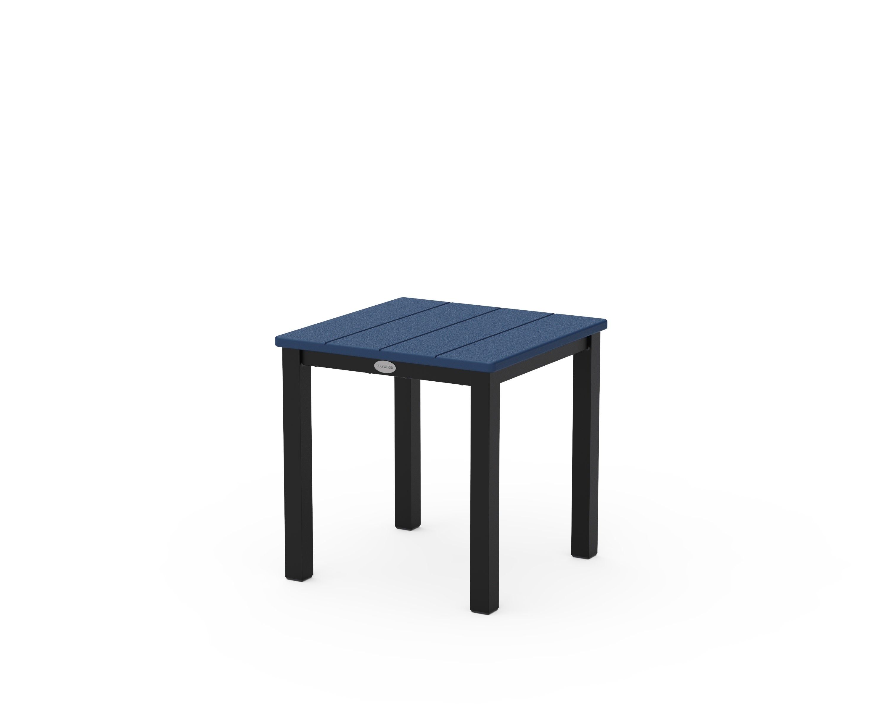 Main Street 18" Side Table in Black / Navy