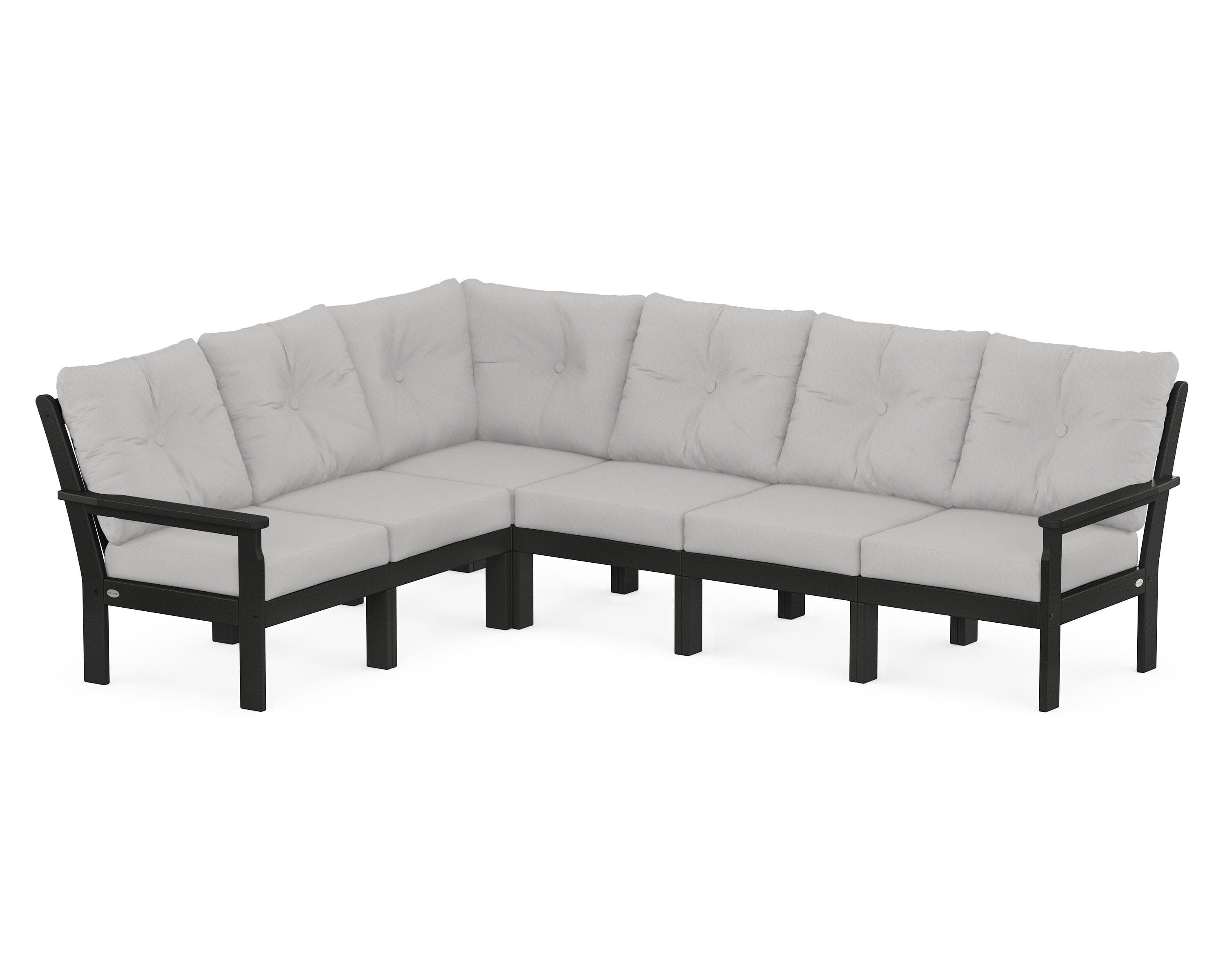 Vineyard 6-Piece Sectional in Black / Diamond in the Rough