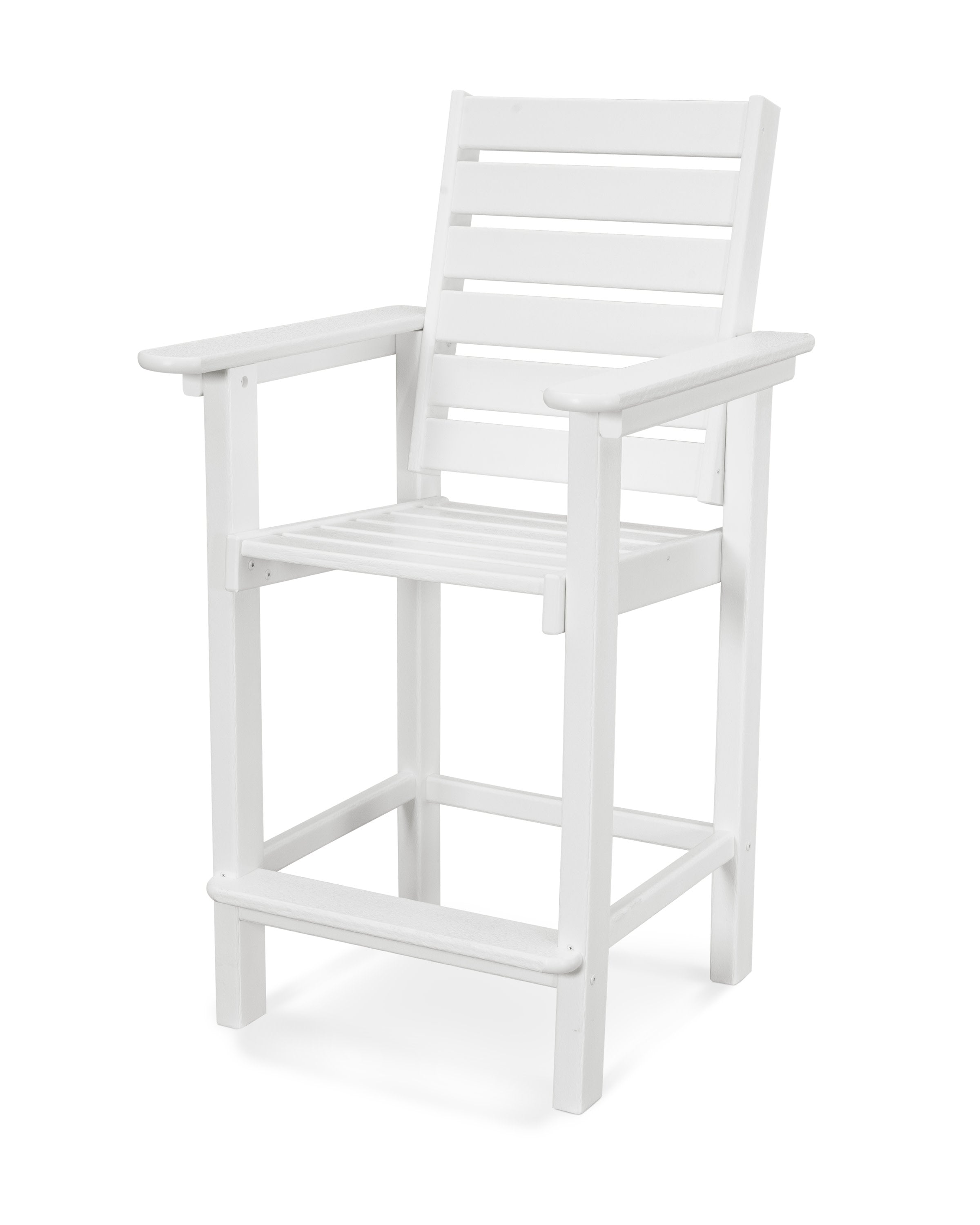 Captain Counter Chair in White