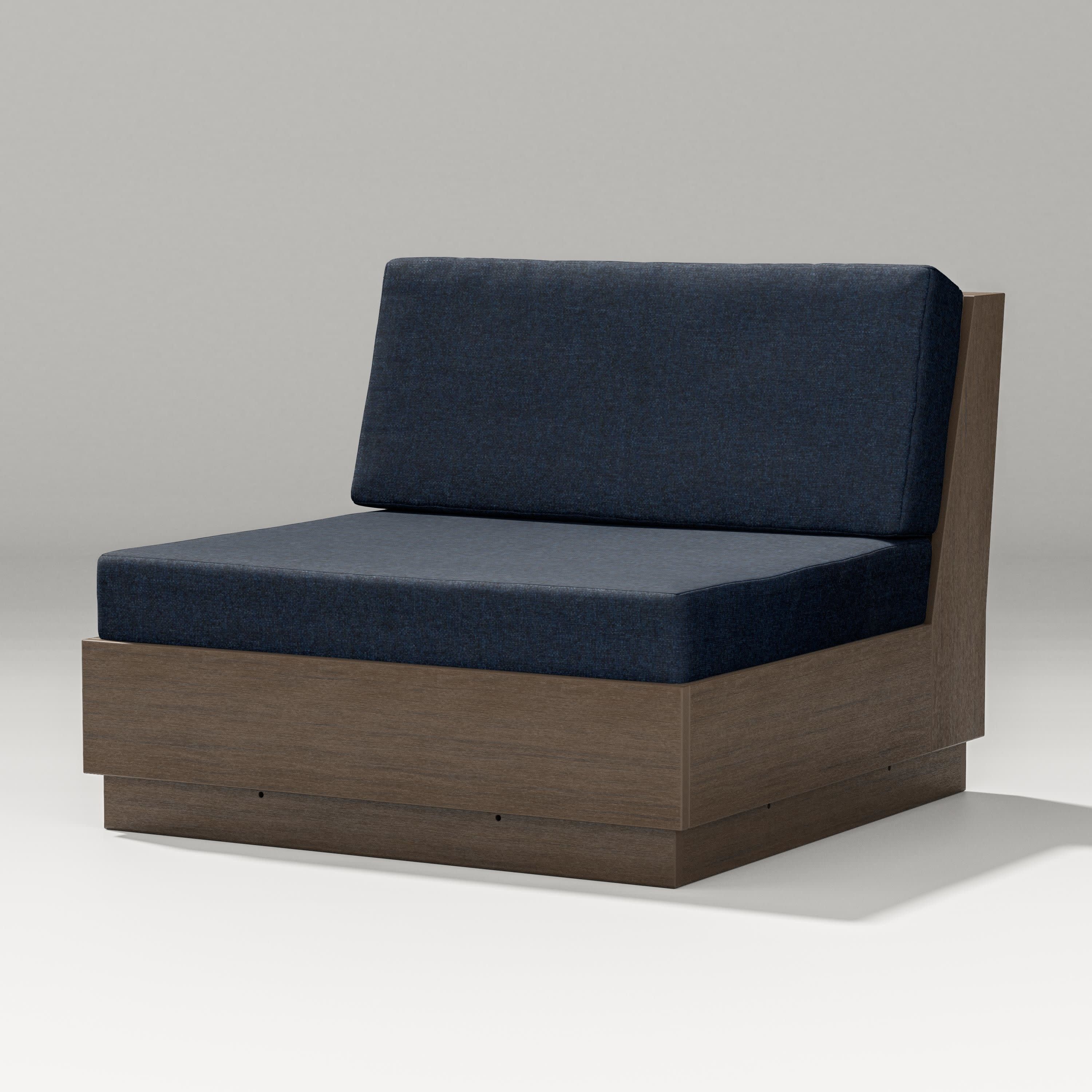 Elevate Modular Armless Chair in Kona / Marine Indigo