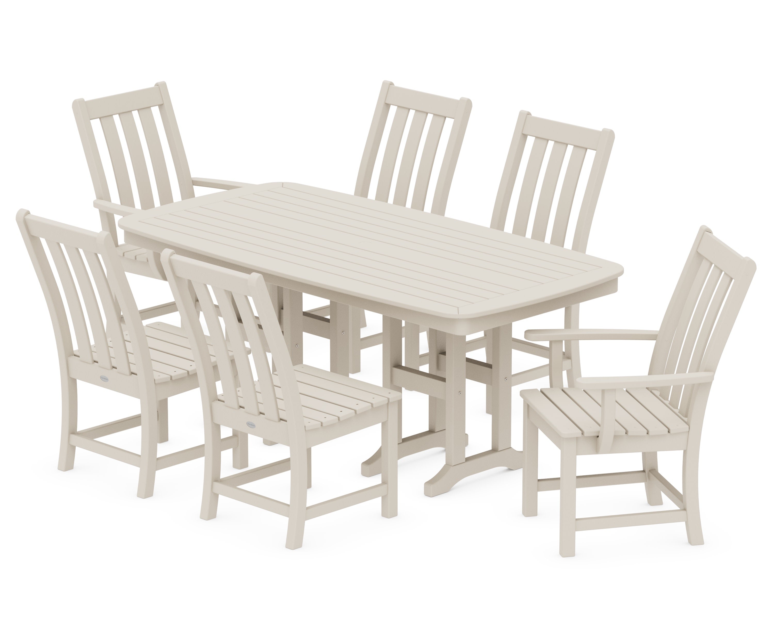 Vineyard 7-Piece Dining Set in Sand