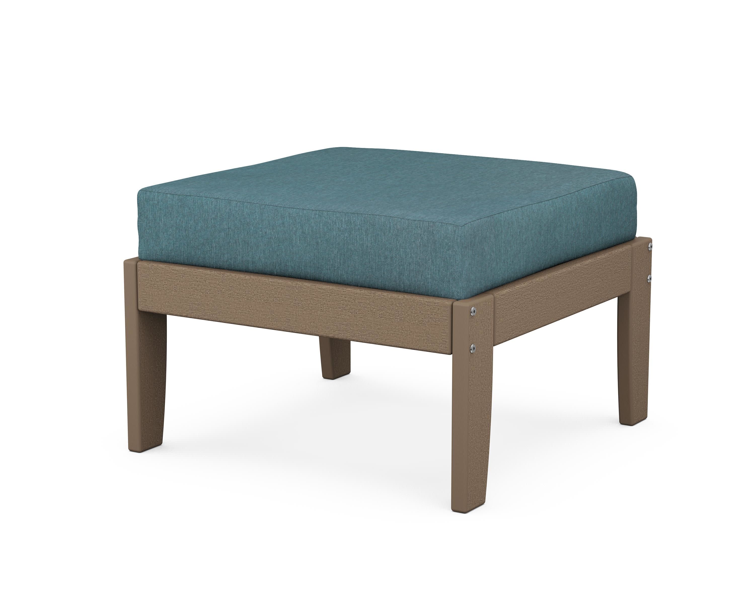 Modular Ottoman - Classic in Vintage Sahara / Ocean Teal