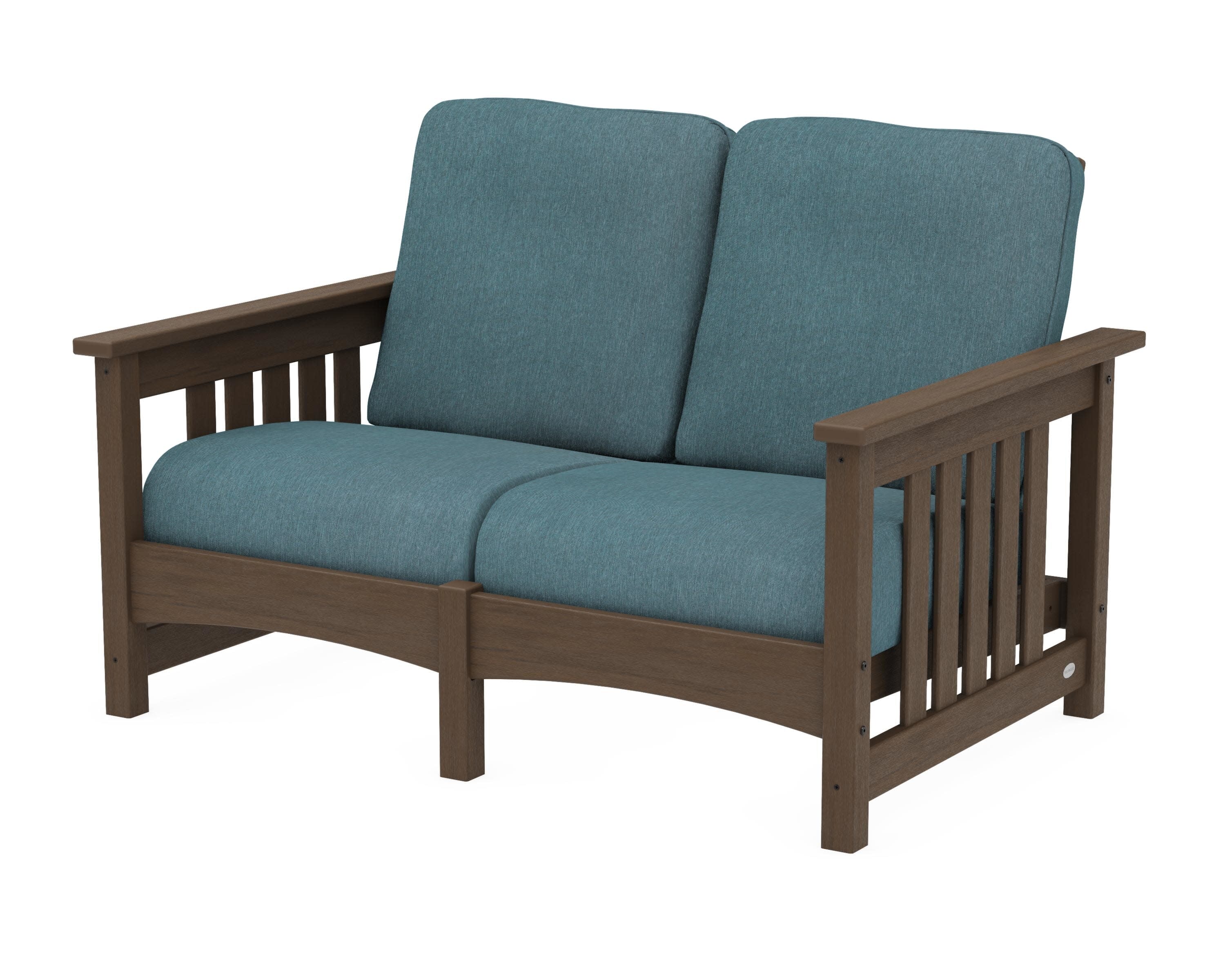 Club Mission Loveseat in Kona / Ocean Teal