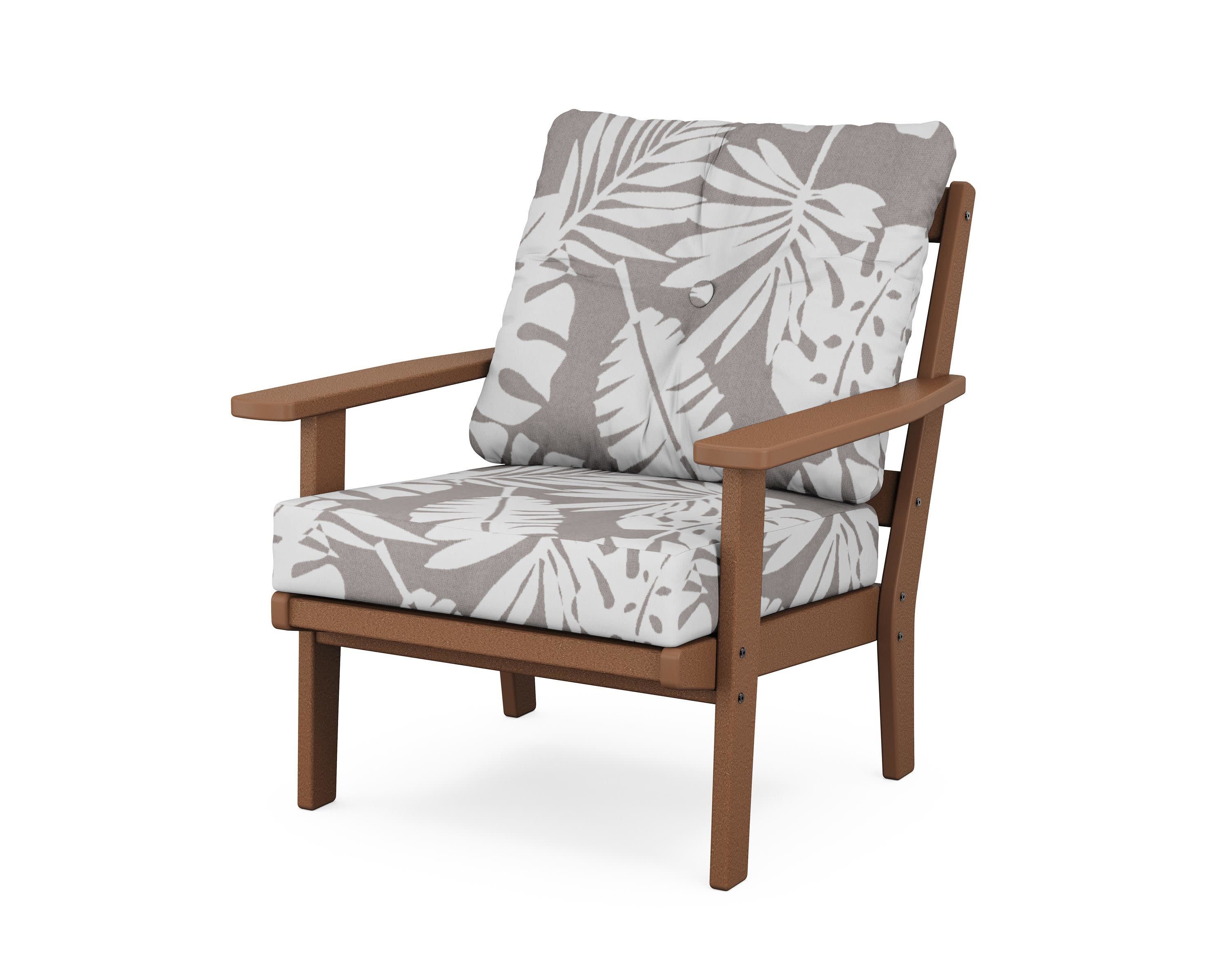 Oxford Deep Seating Chair in Teak / Leaf Grey Mist