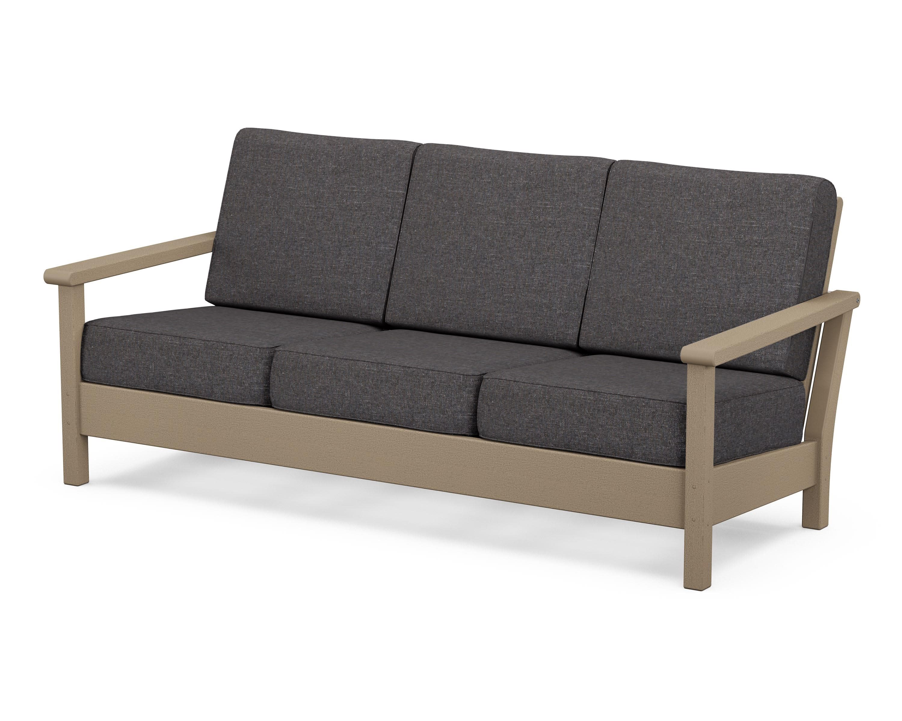Harbour Deep Seating Sofa in Vintage Sahara / Ash Charcoal