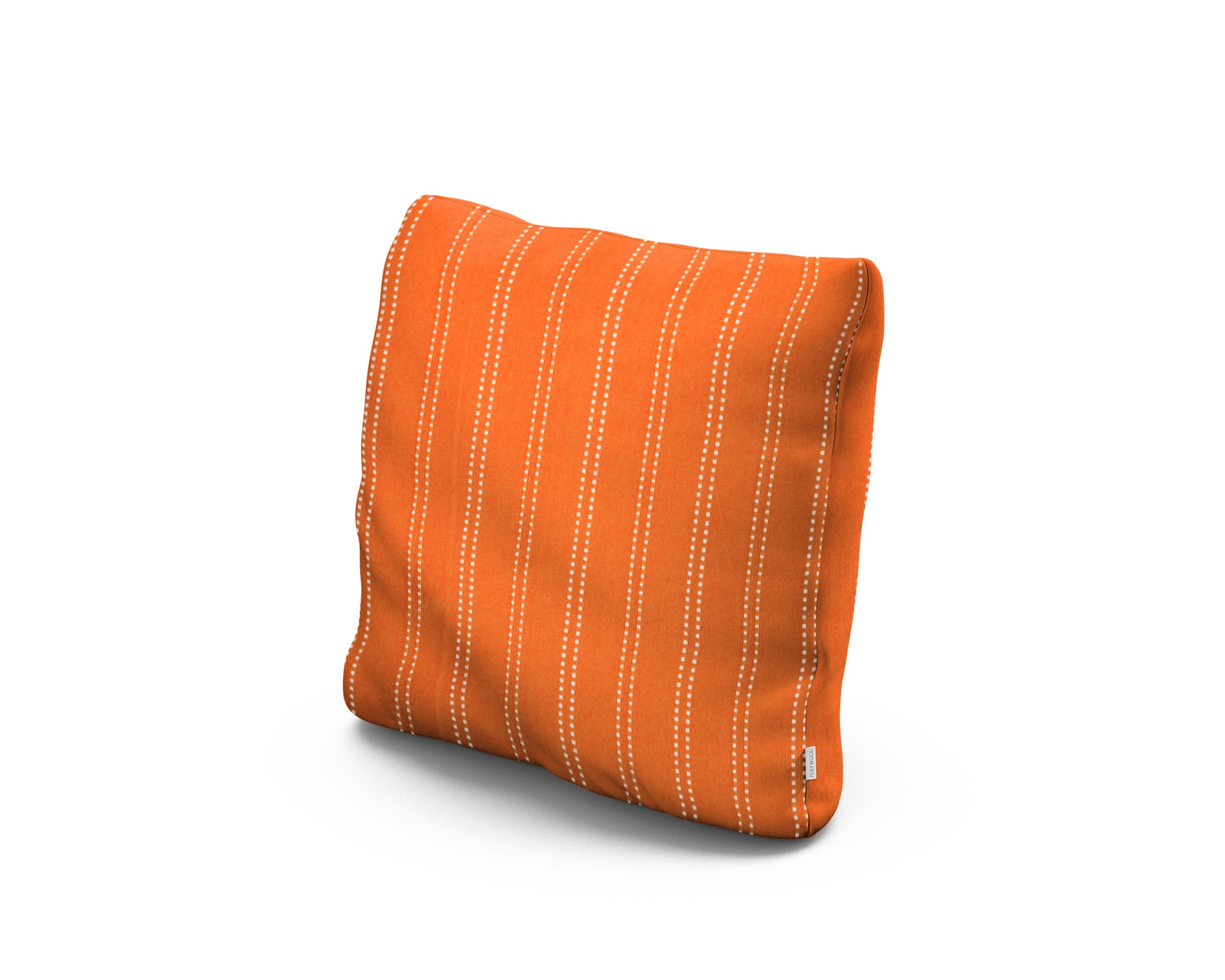 16" Outdoor Throw Pillow in Stitch Mango