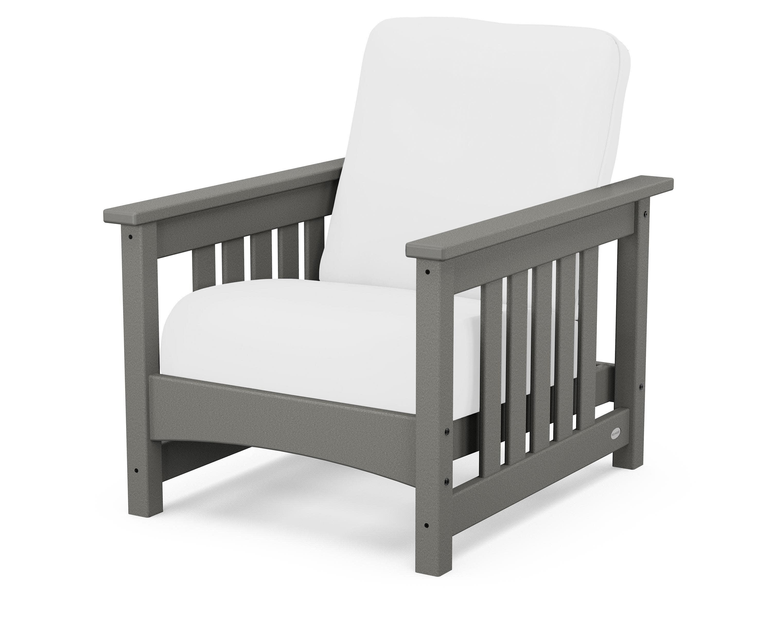 Club Mission Chair in Slate Grey / Natural