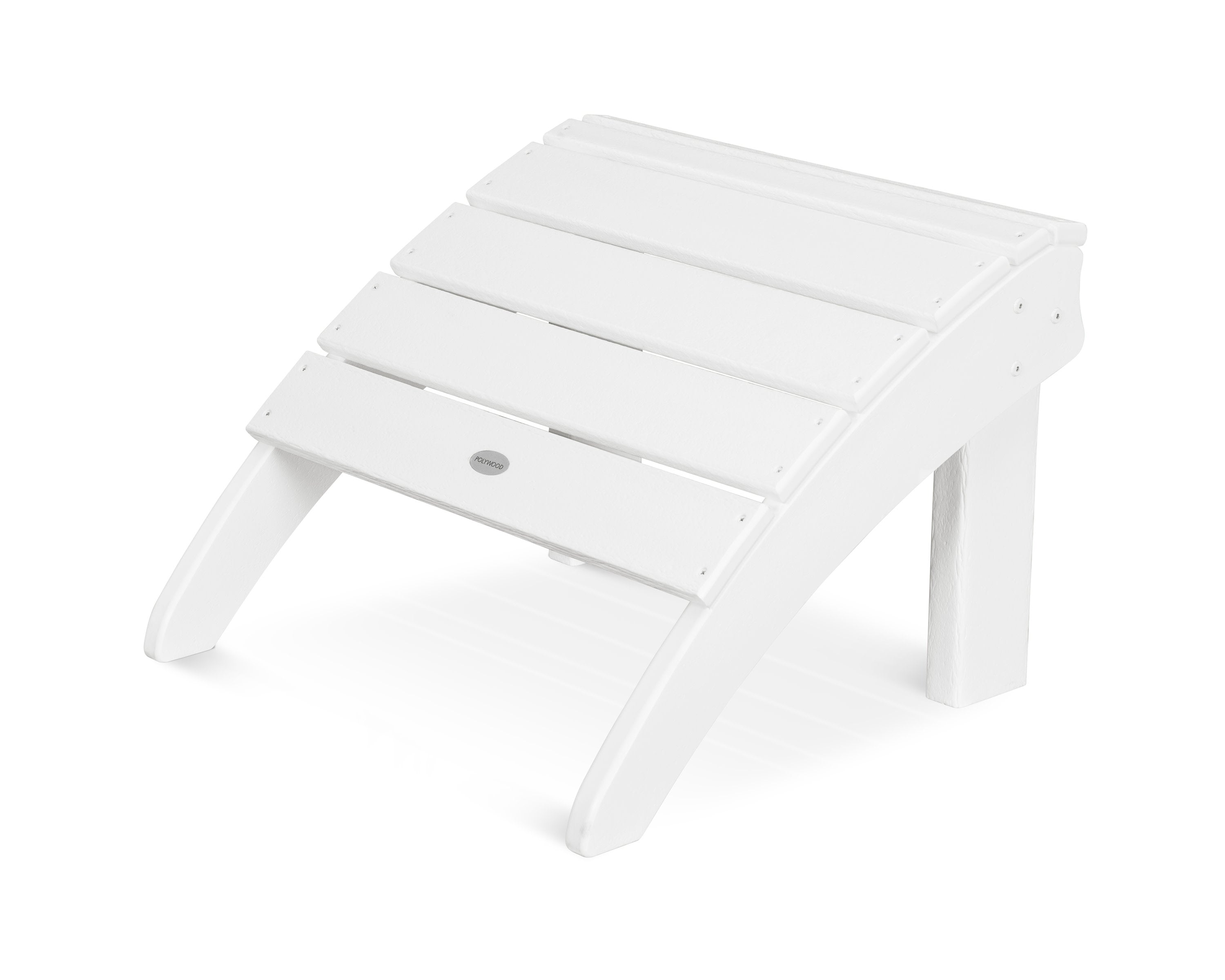 Seashell Ottoman in White