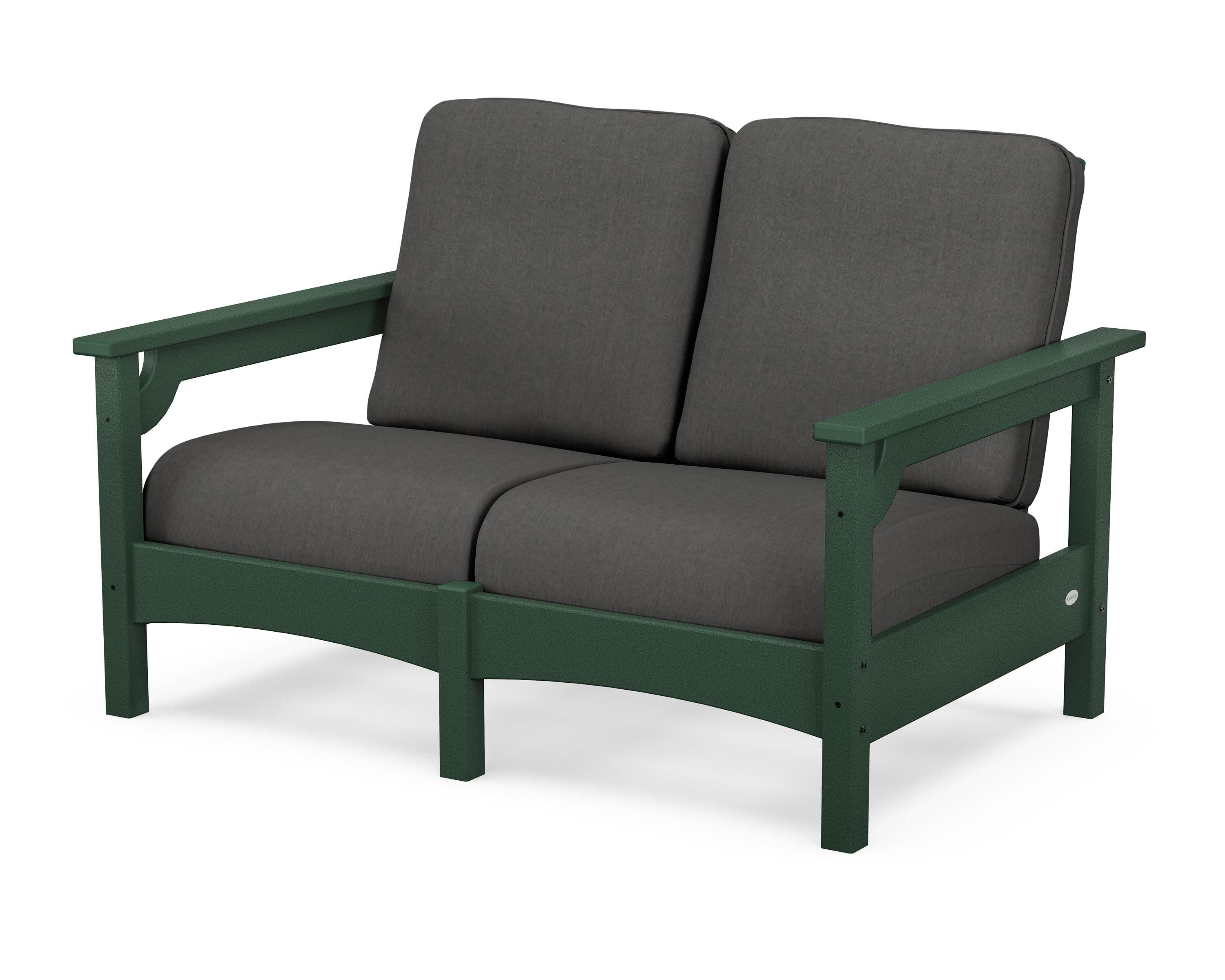 Club Loveseat in Green / Spectrum Carbon