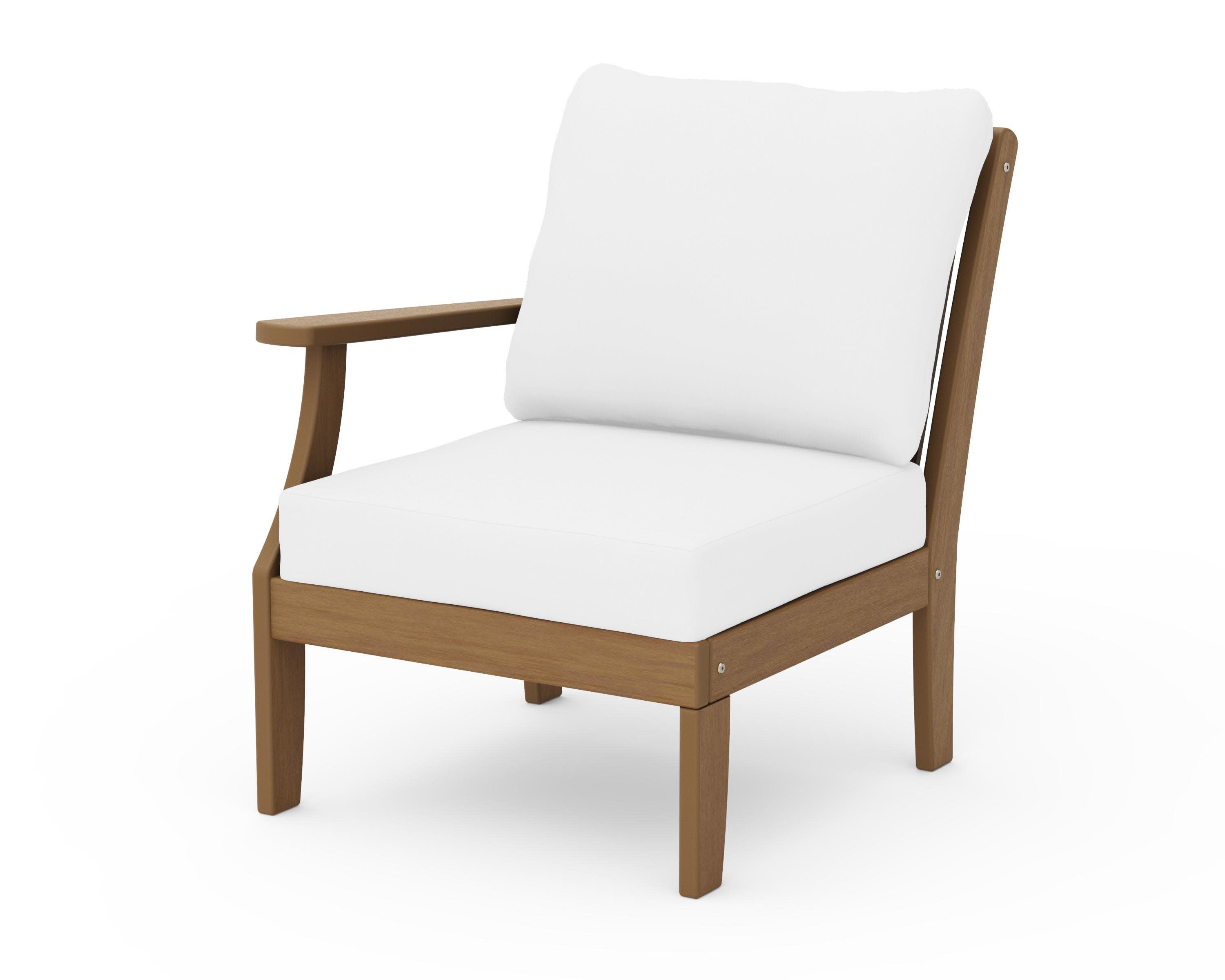 Braxton Modular Left Arm Chair in Natural / Natural