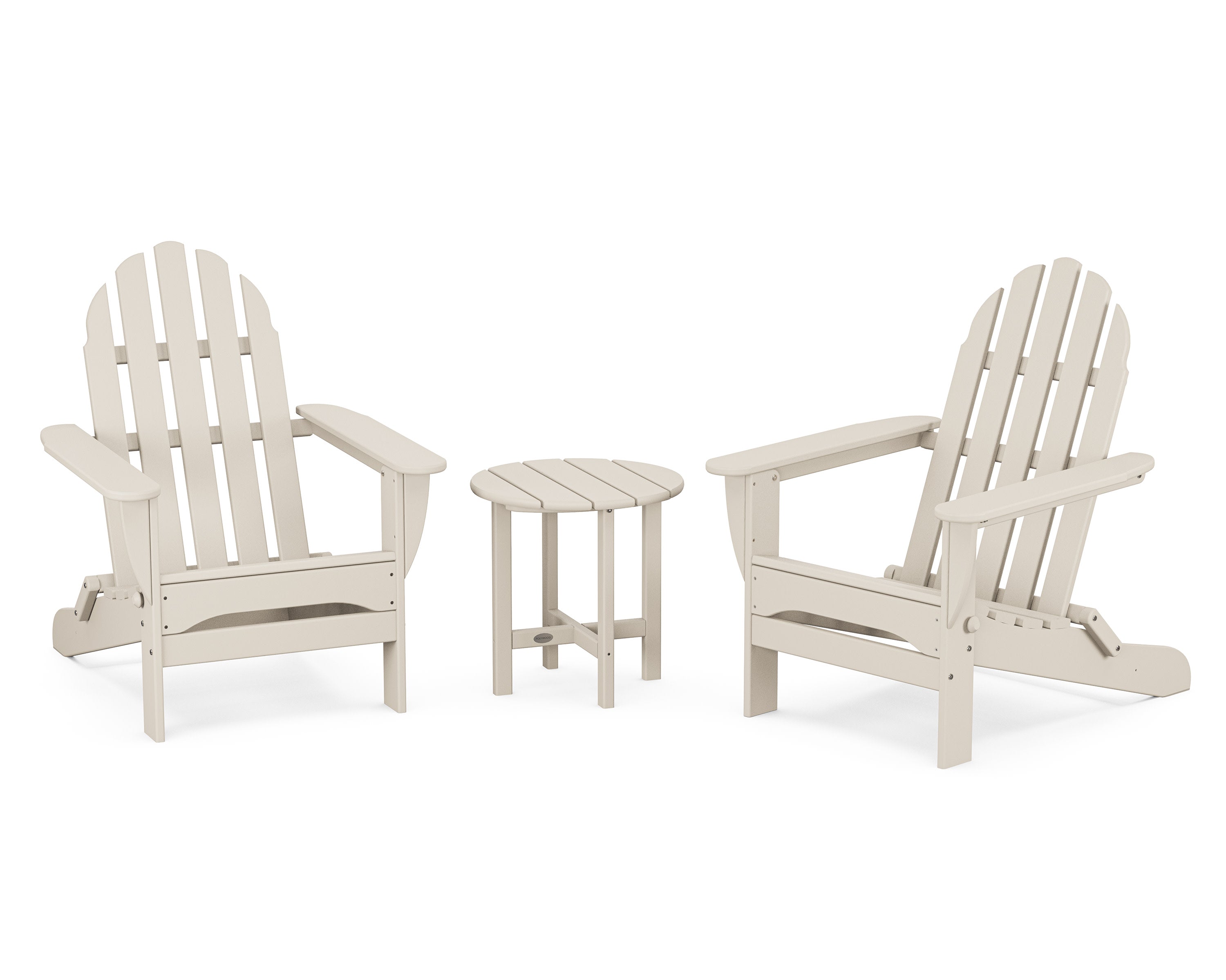 Classic Folding Adirondack 3-Piece Set in Sand