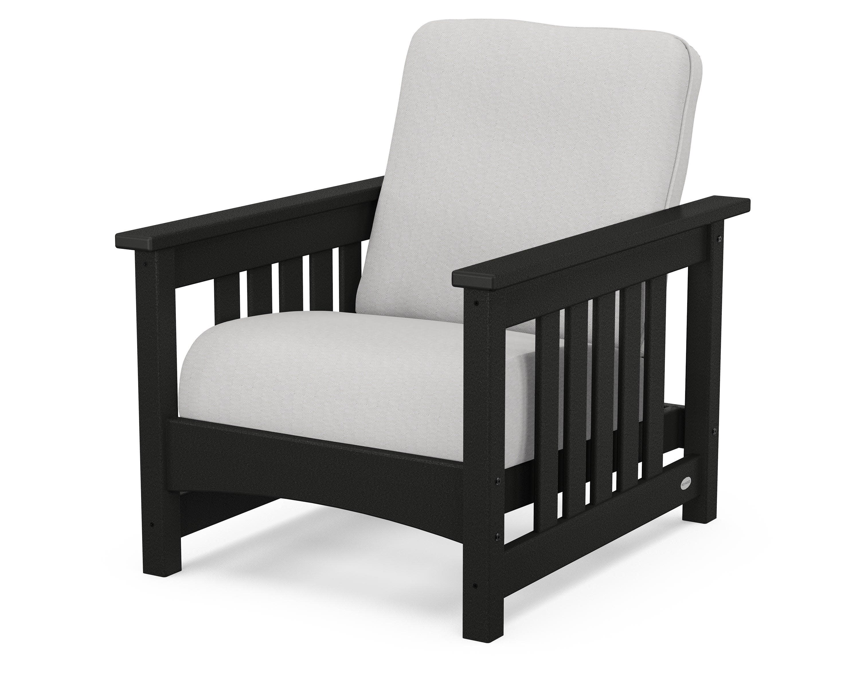 Club Mission Chair in Black / Diamond in the Rough