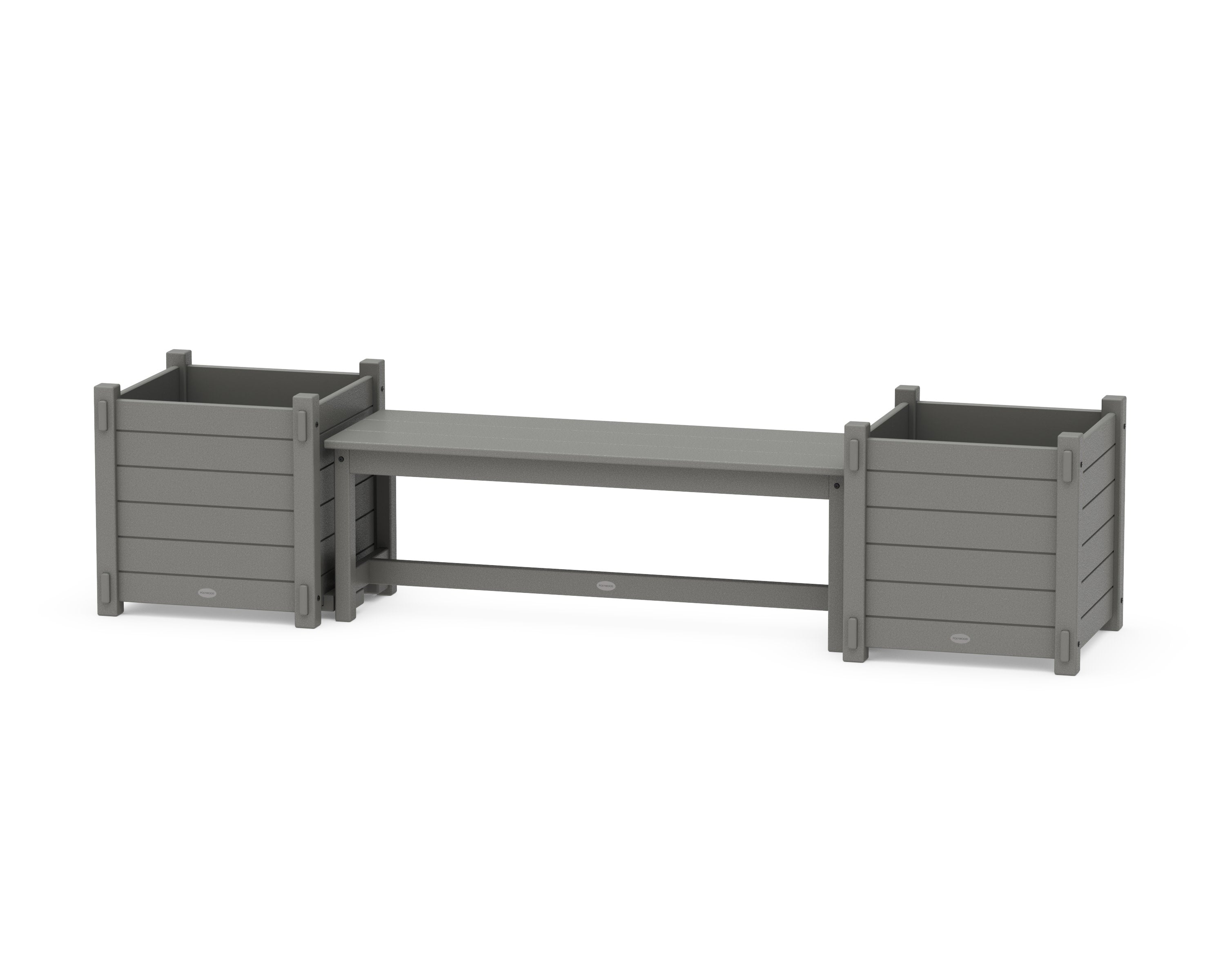 48" Nautical Straight Planter Bench Set - Large
