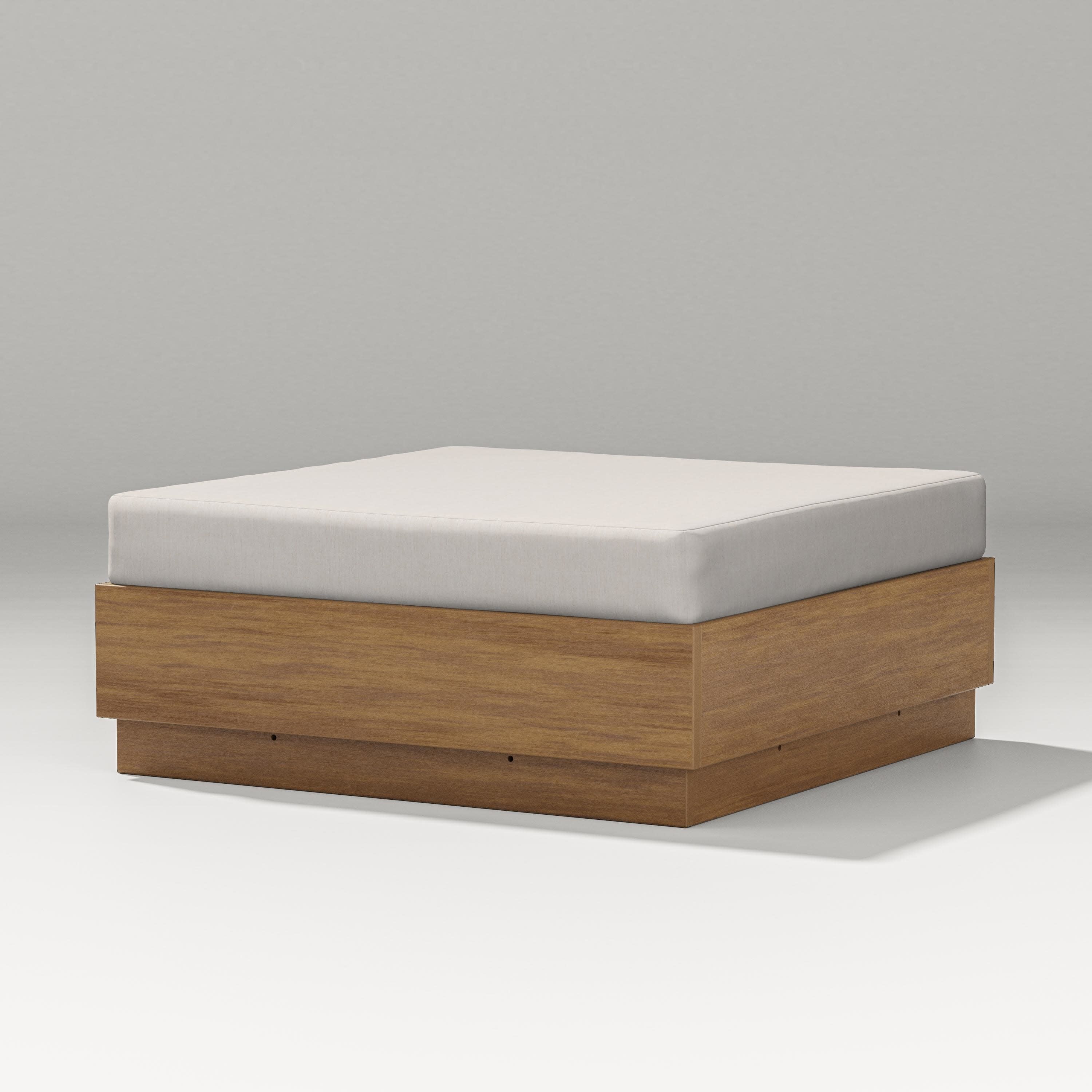 Elevate Lounge Ottoman in Natural / Cast Ash