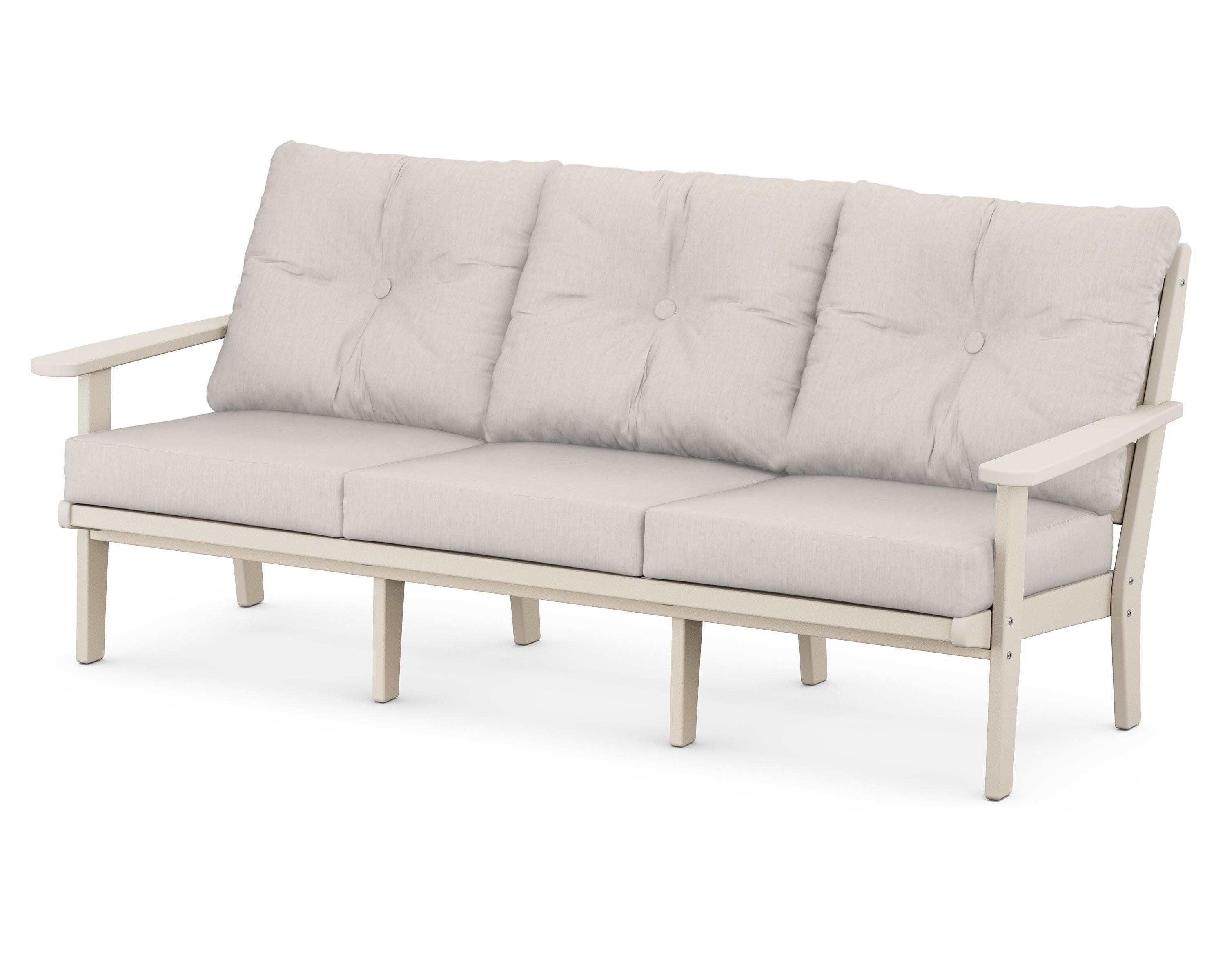 Lakeside Deep Seating Sofa in Sand / Cast Ash