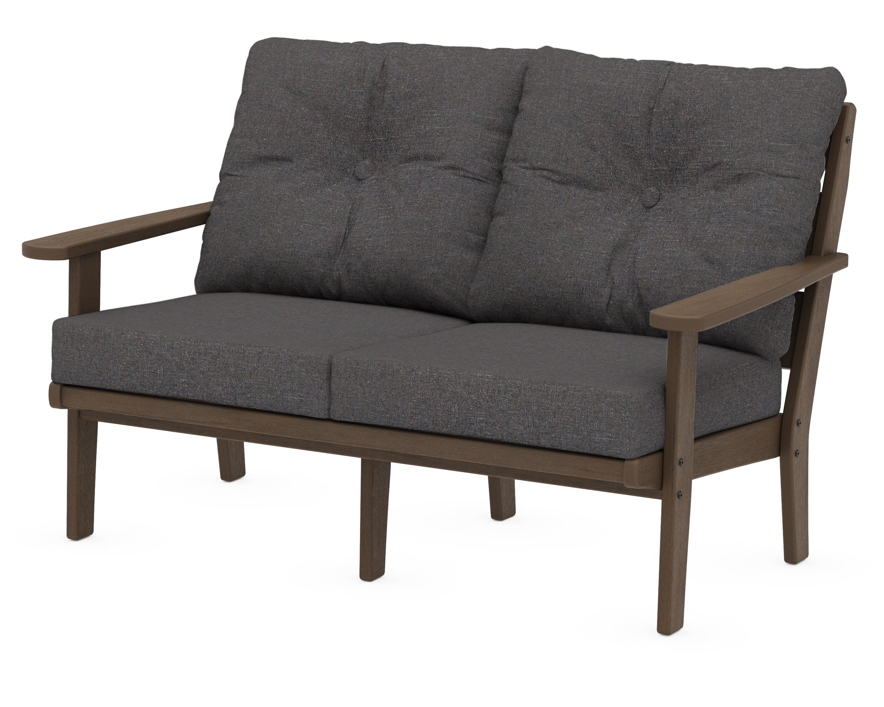 Lakeside Deep Seating Loveseat in Kona / Ash Charcoal