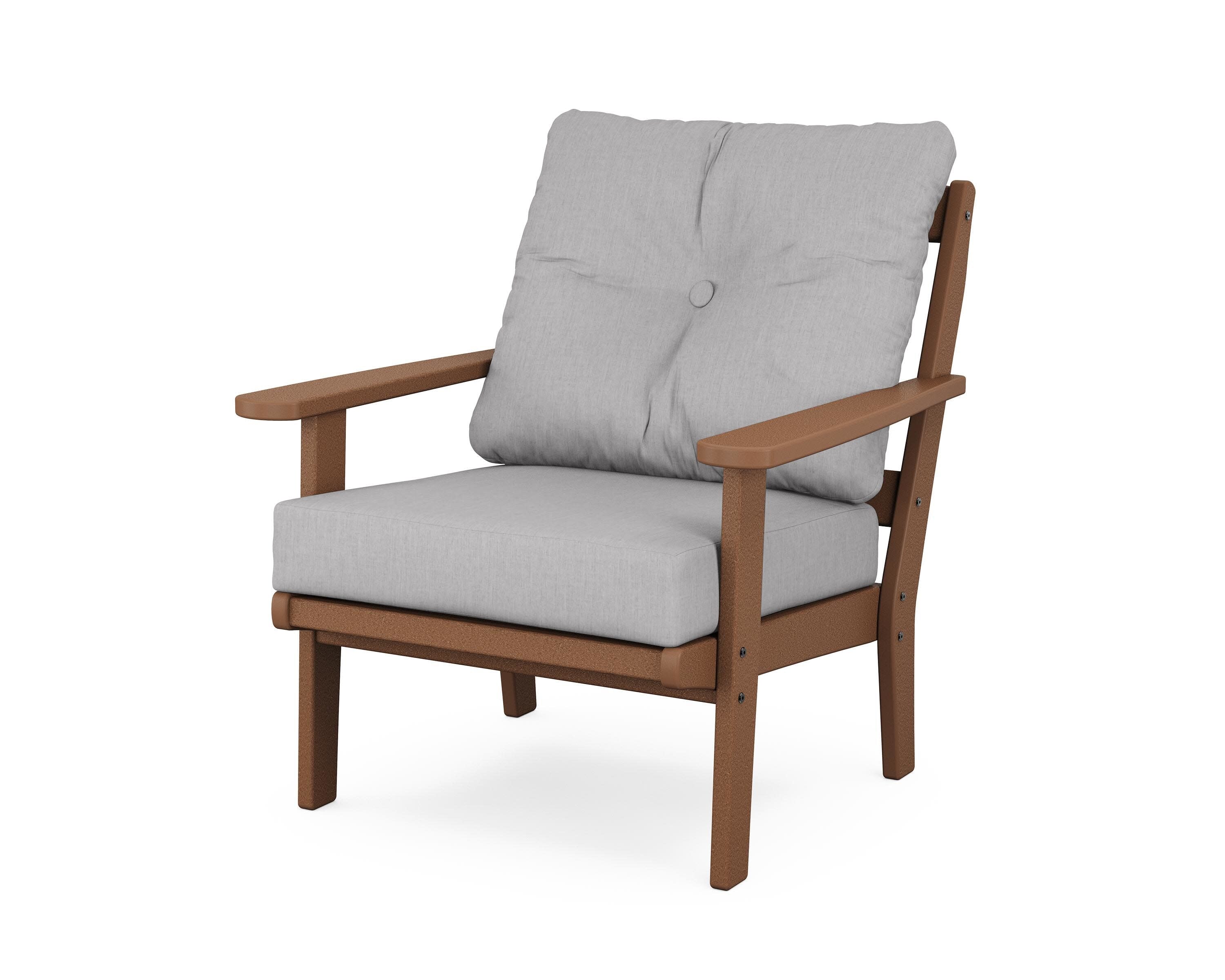 Mission Deep Seating Chair in Teak / Granite