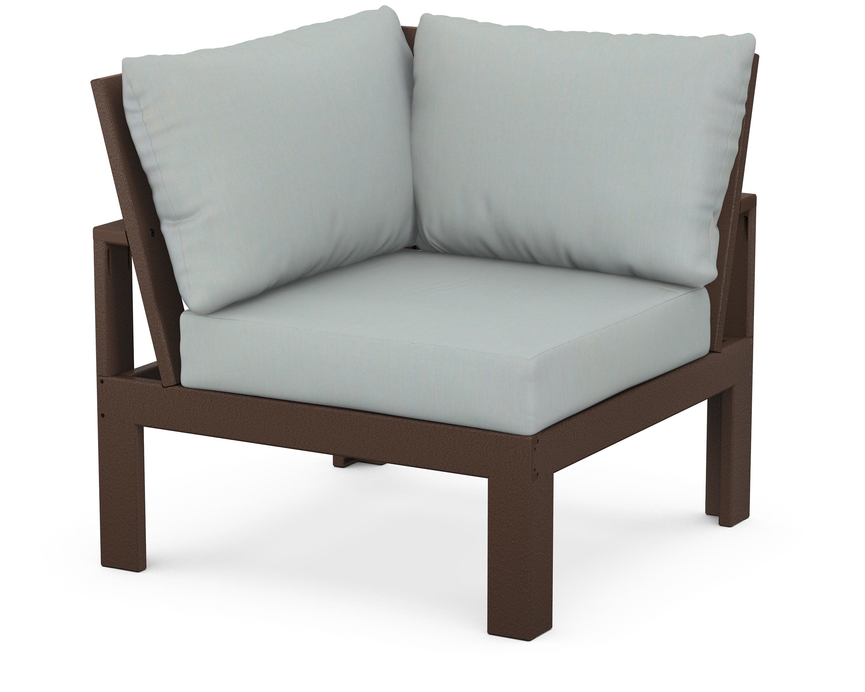 Modular Corner Chair in Mahogany / Spa