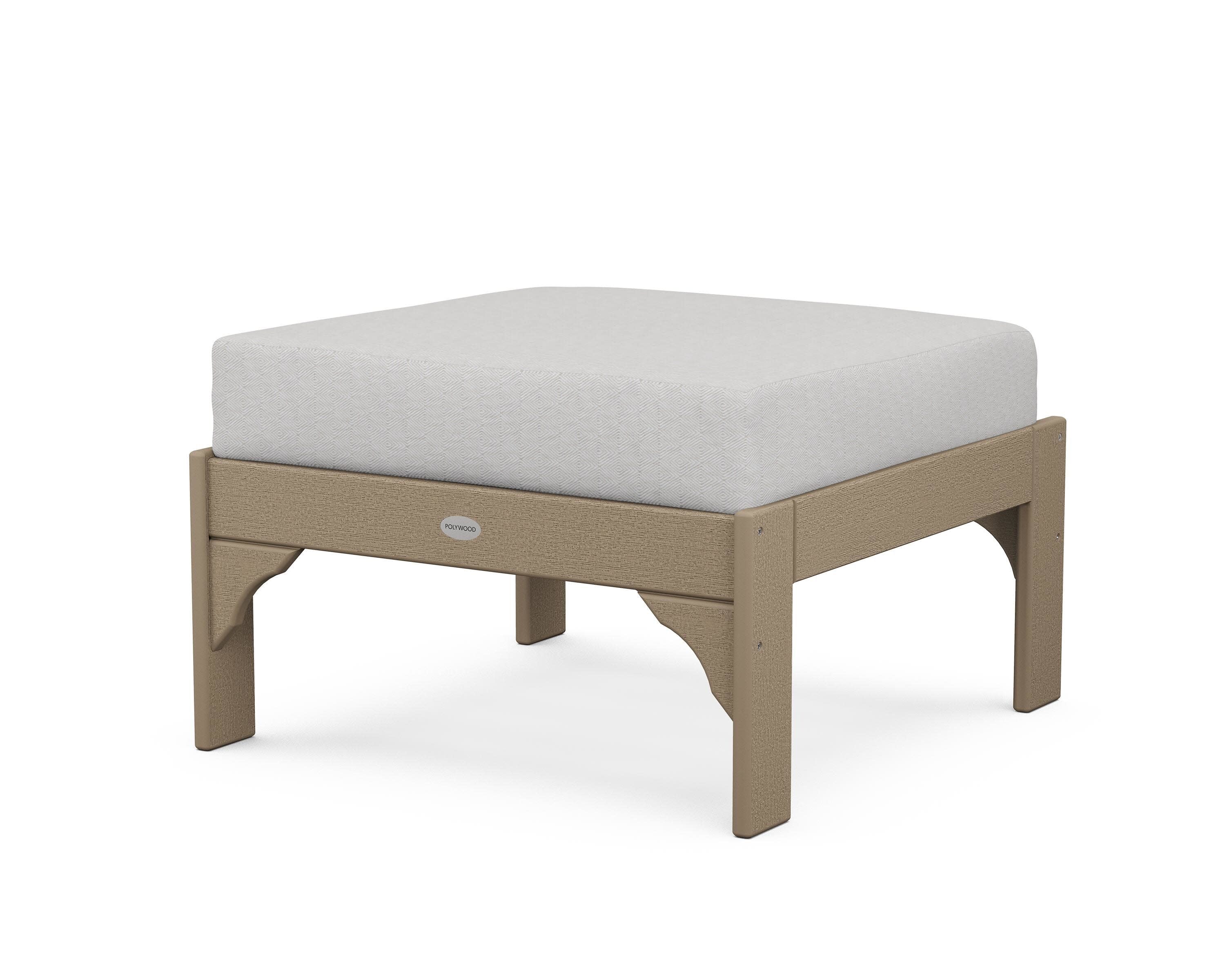 Vineyard Deep Seating Ottoman in Vintage Sahara / Diamond in the Rough