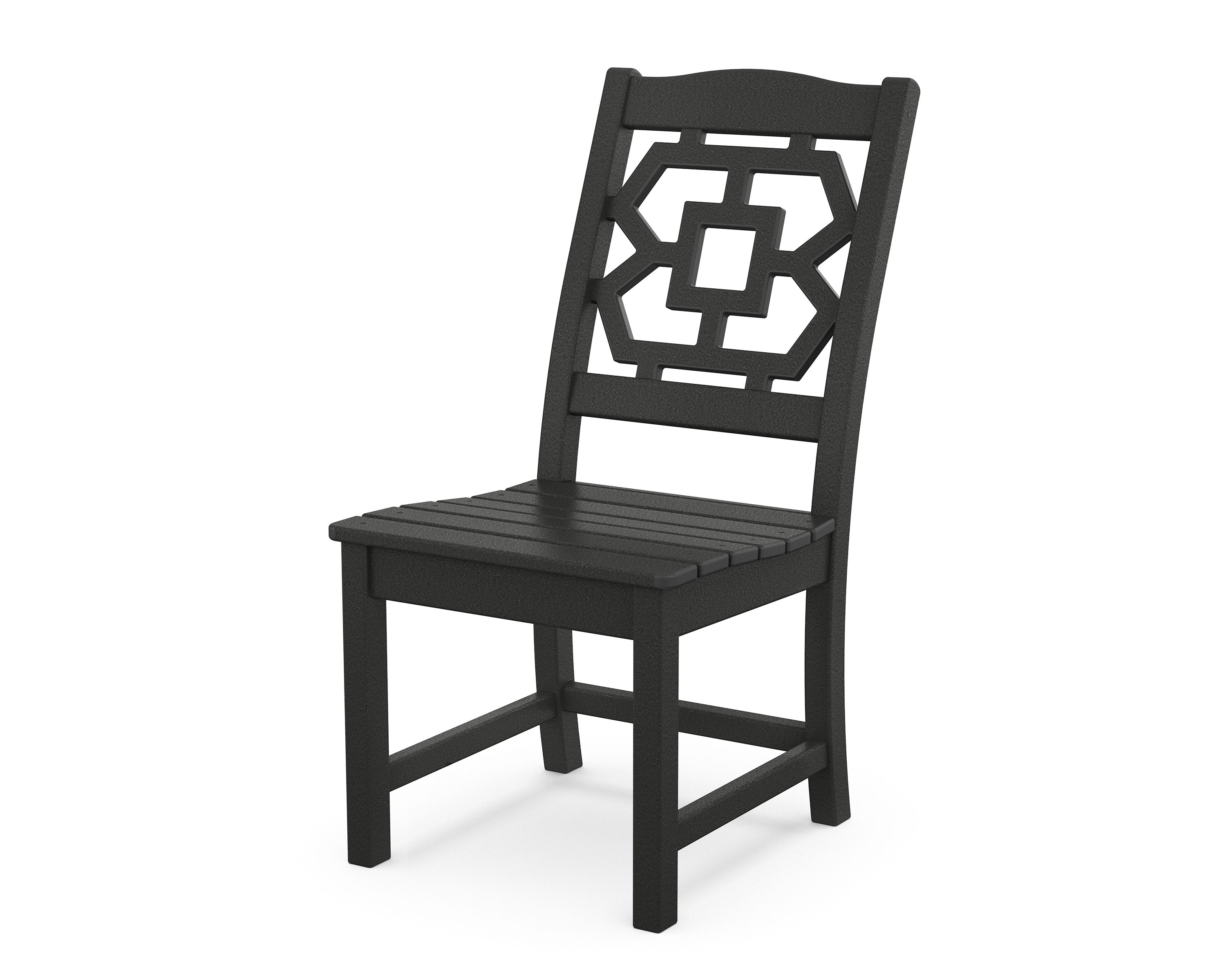 Chinoiserie Dining Side Chair in Black
